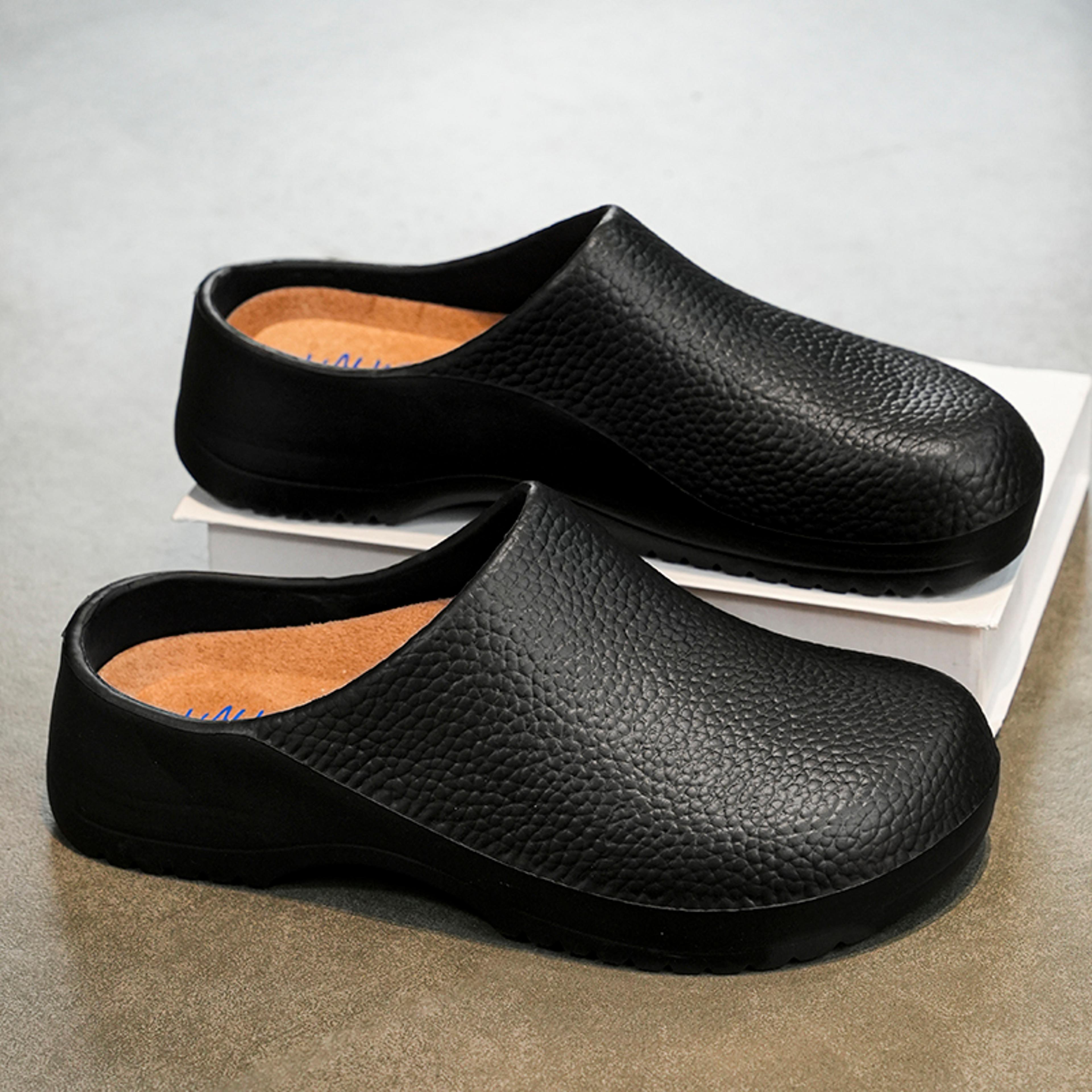 waterproof men sandals, anti-slip garden clogs, comfortable chef shoes, outdoor fishing slippers for women workers