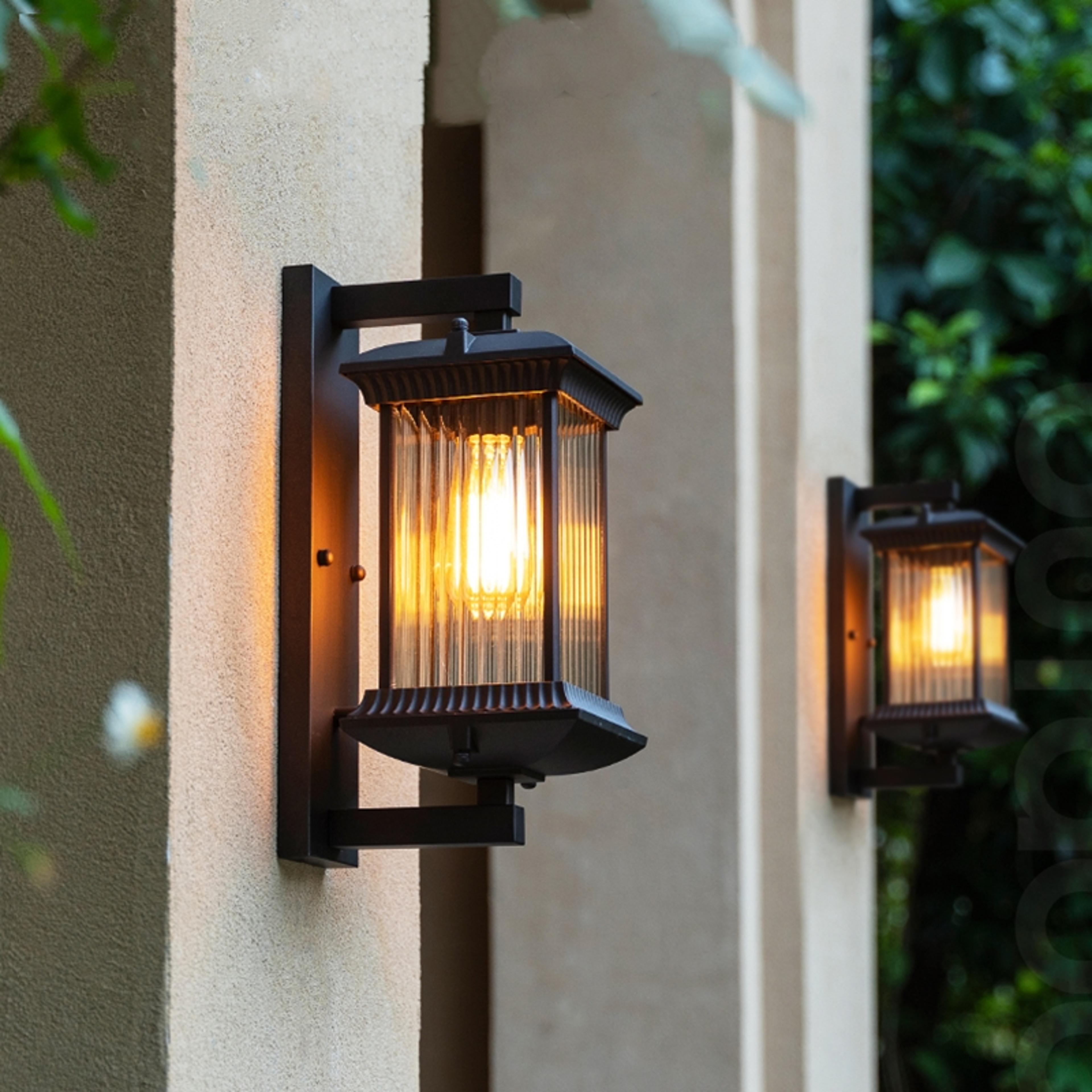 waterproof outdoor wall lamp, metal, outside wall lights for hotel, villa, porch, garden gate