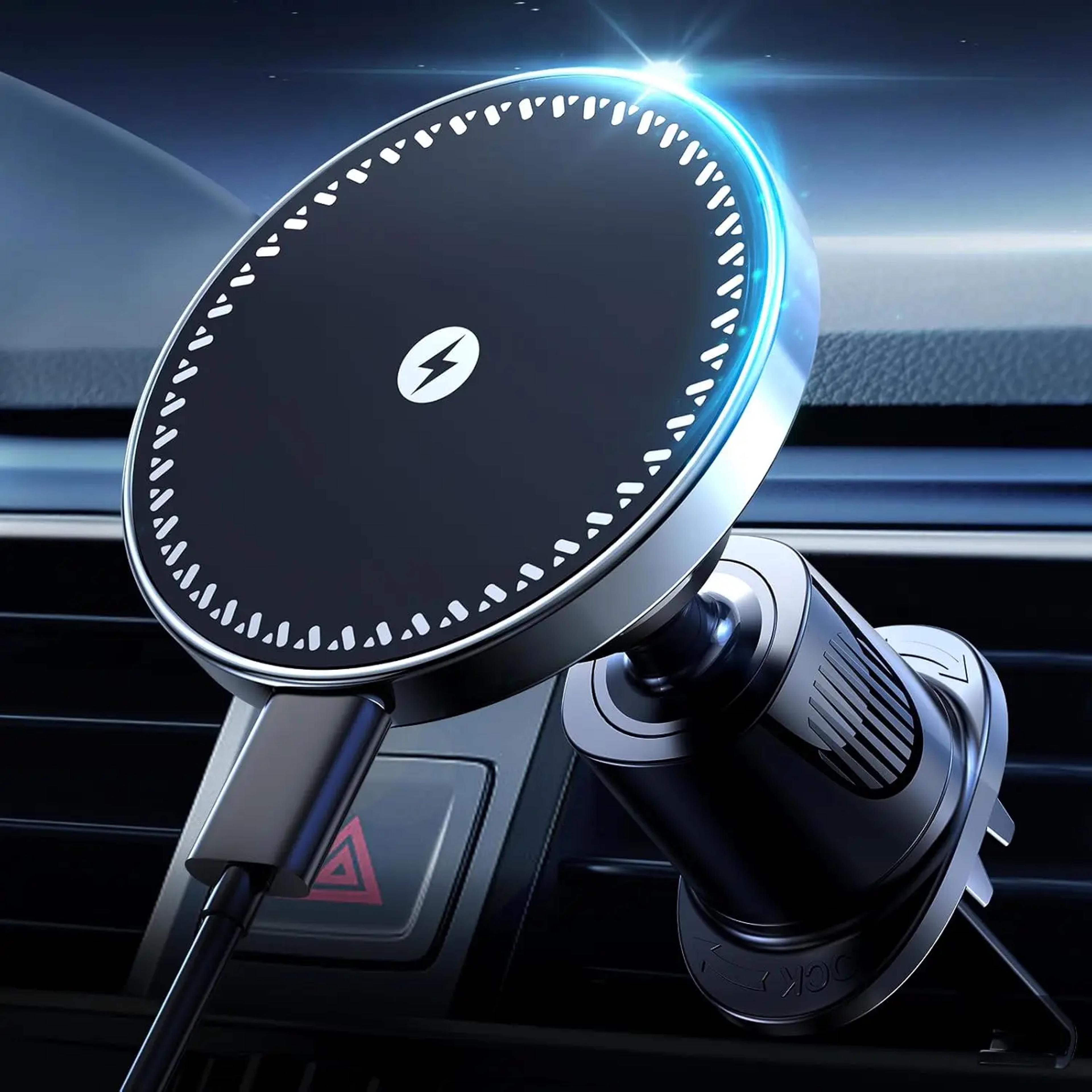 magnetic wireless car phone charger, air vent phone holder for iphone