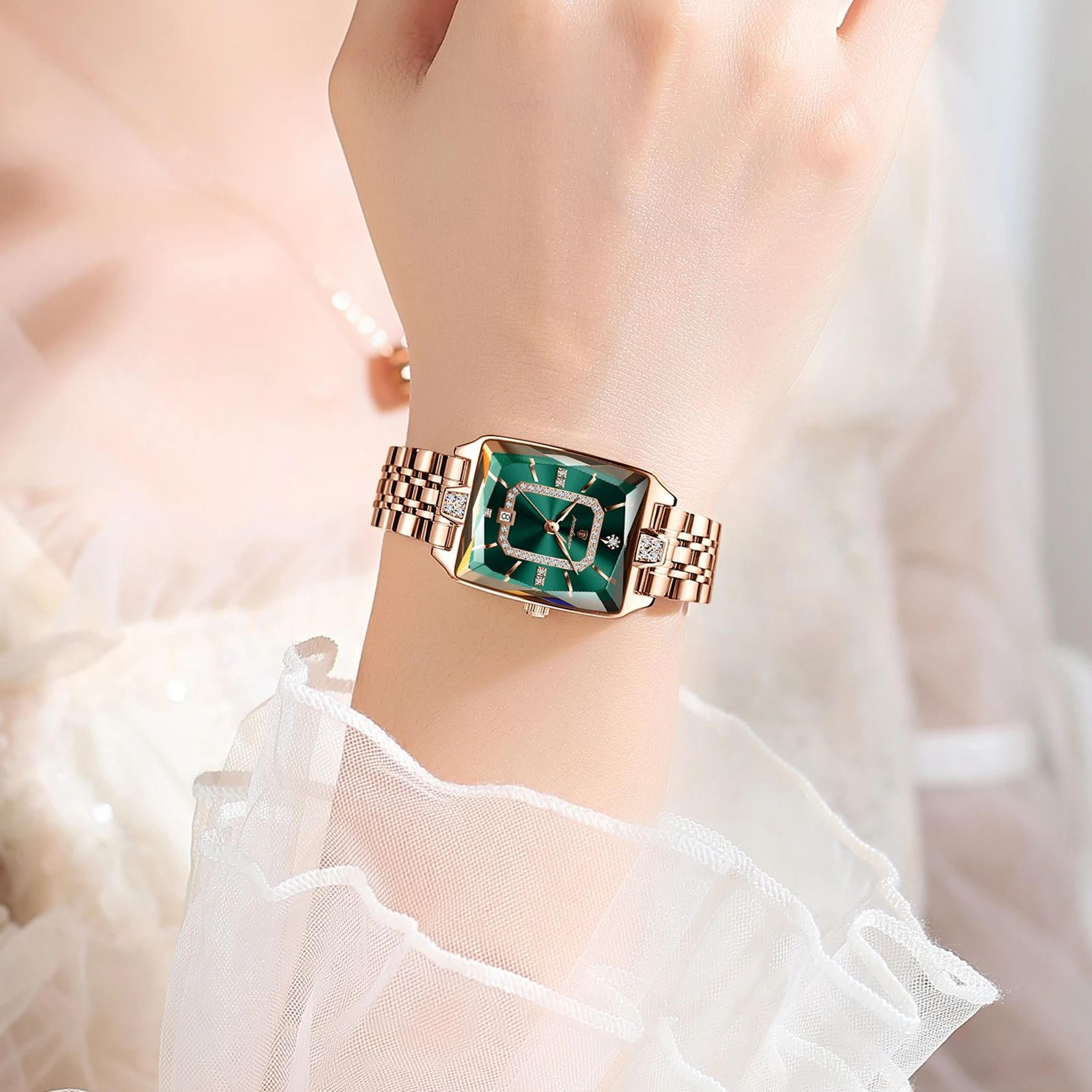 high quality ladies watch, luxury watch for woman waterproof calendar, stainless steel quartz women's watches