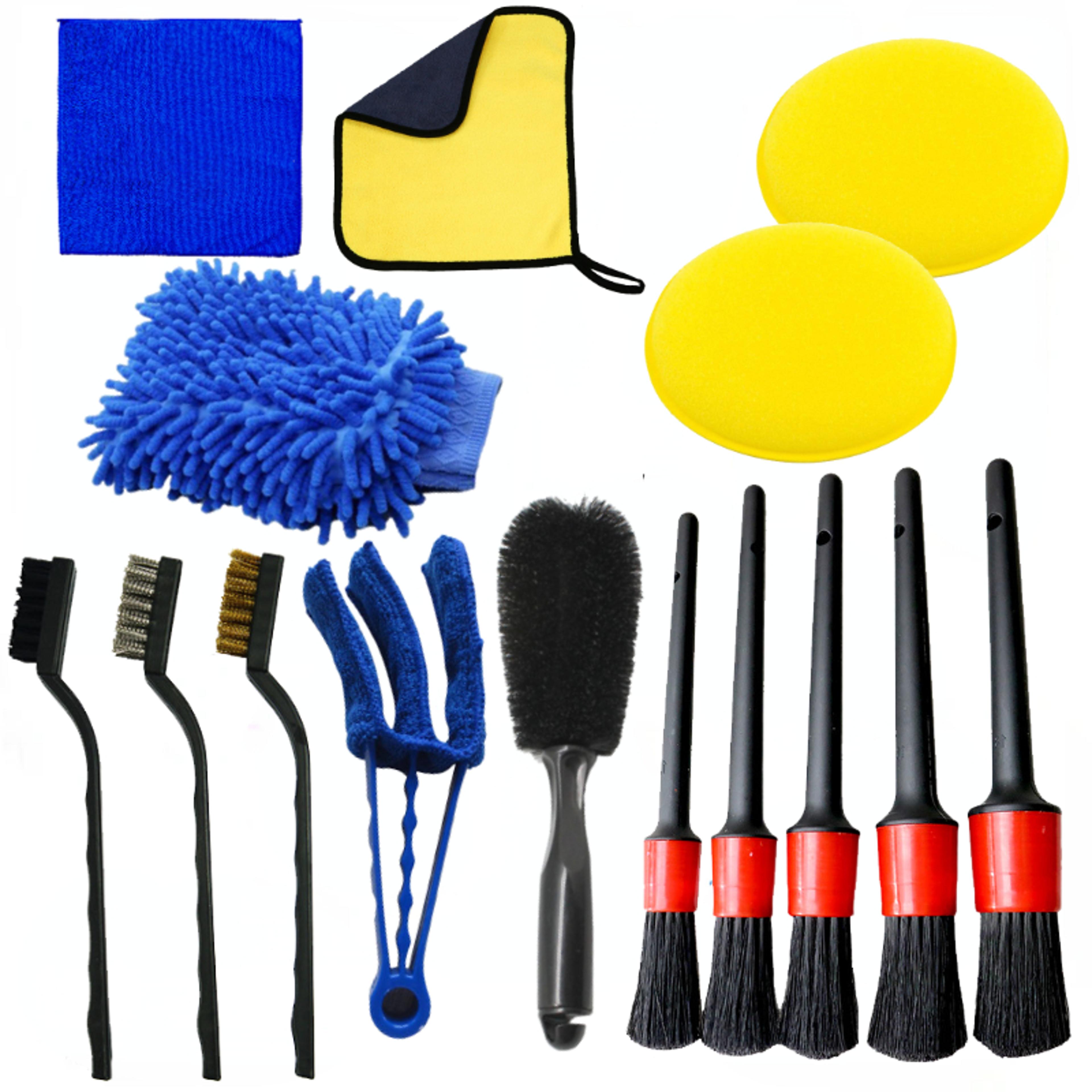 auto cleaning kit, car detailing brush set for air outlets and gaps