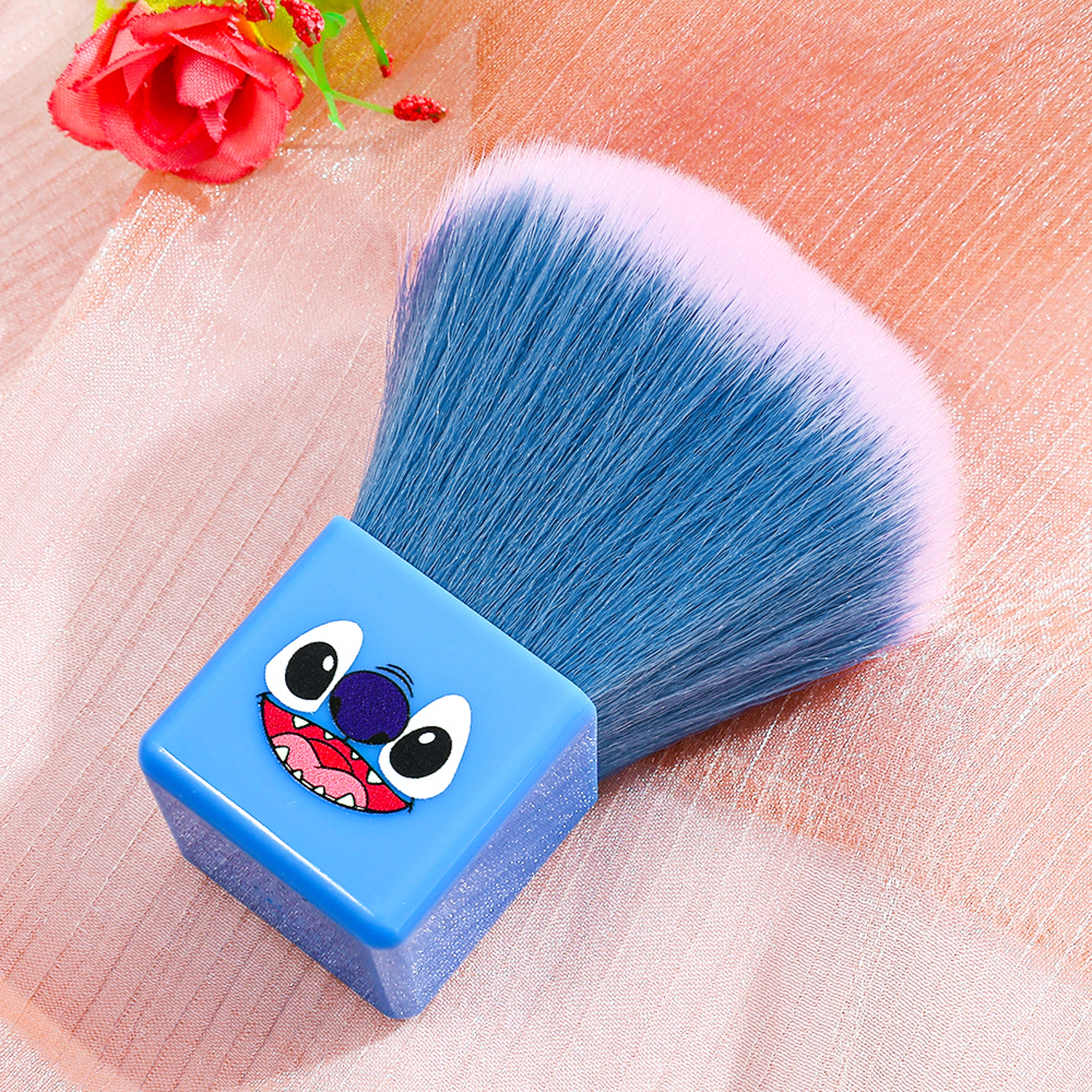 super soft cute stitch makeup brush, party dance makeup brush, loose powder brush for boys and girls