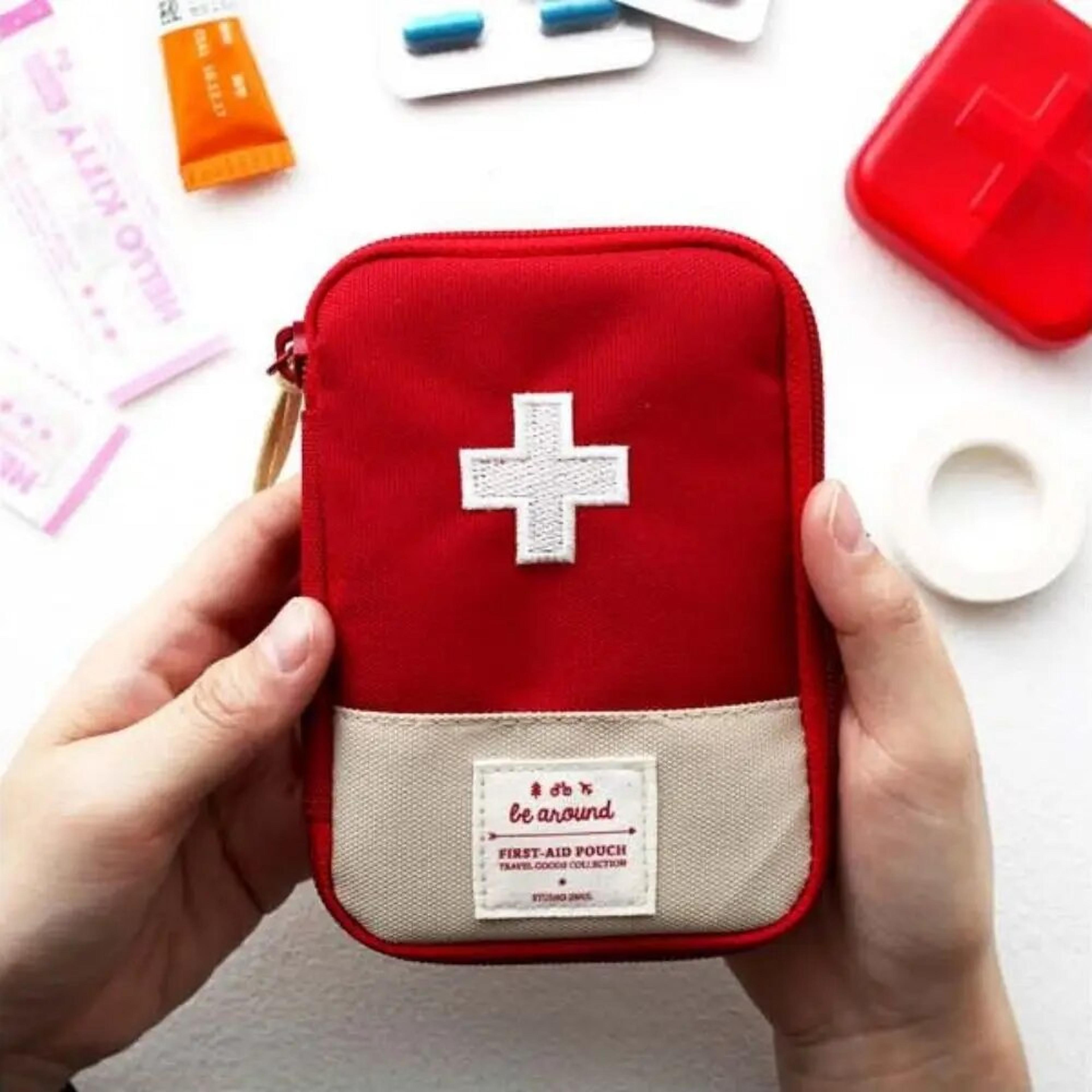 portable home medicine kit, small first aid kit box, travel & outdoor medical storage kit