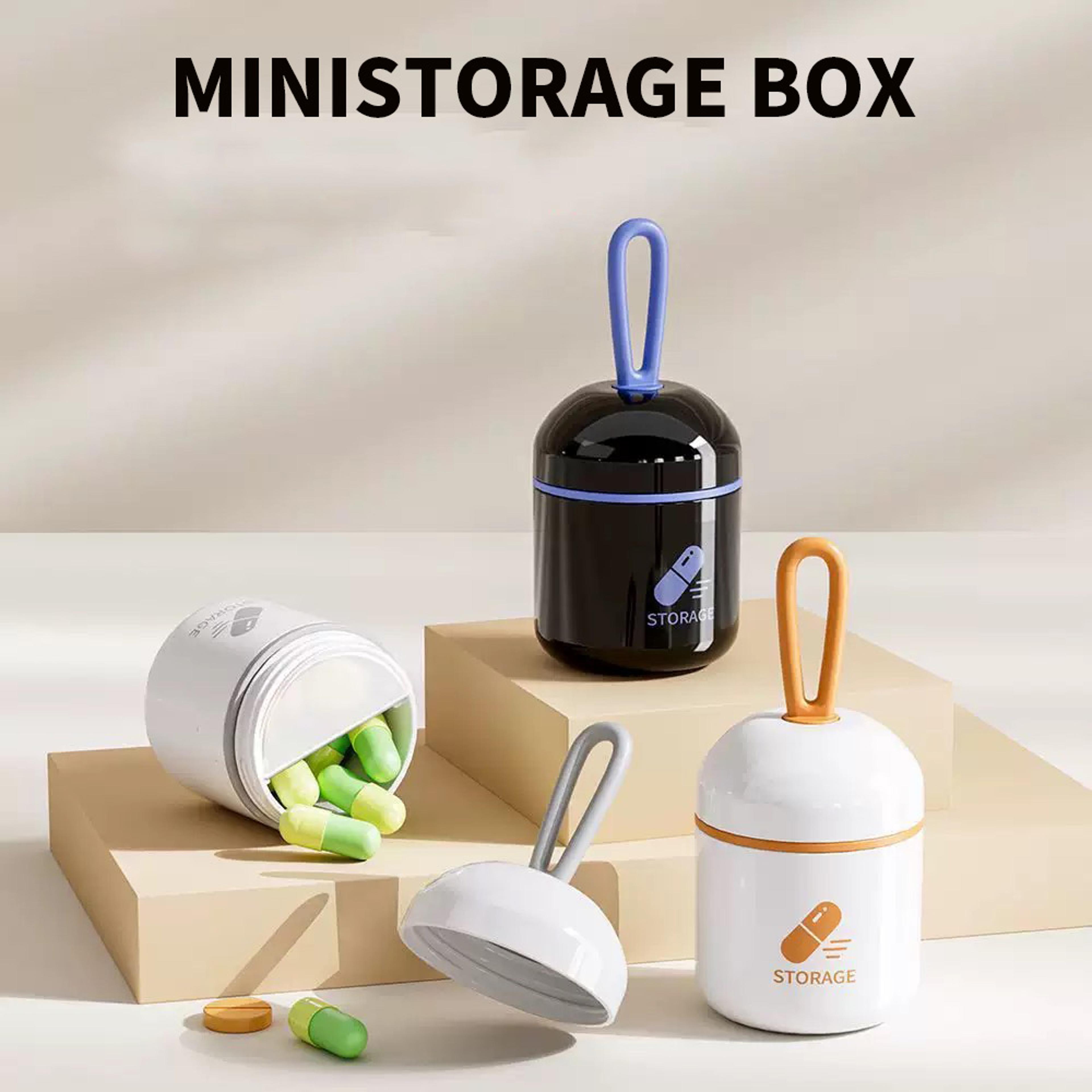 convenient mini medication box, moisture resistant pill storage