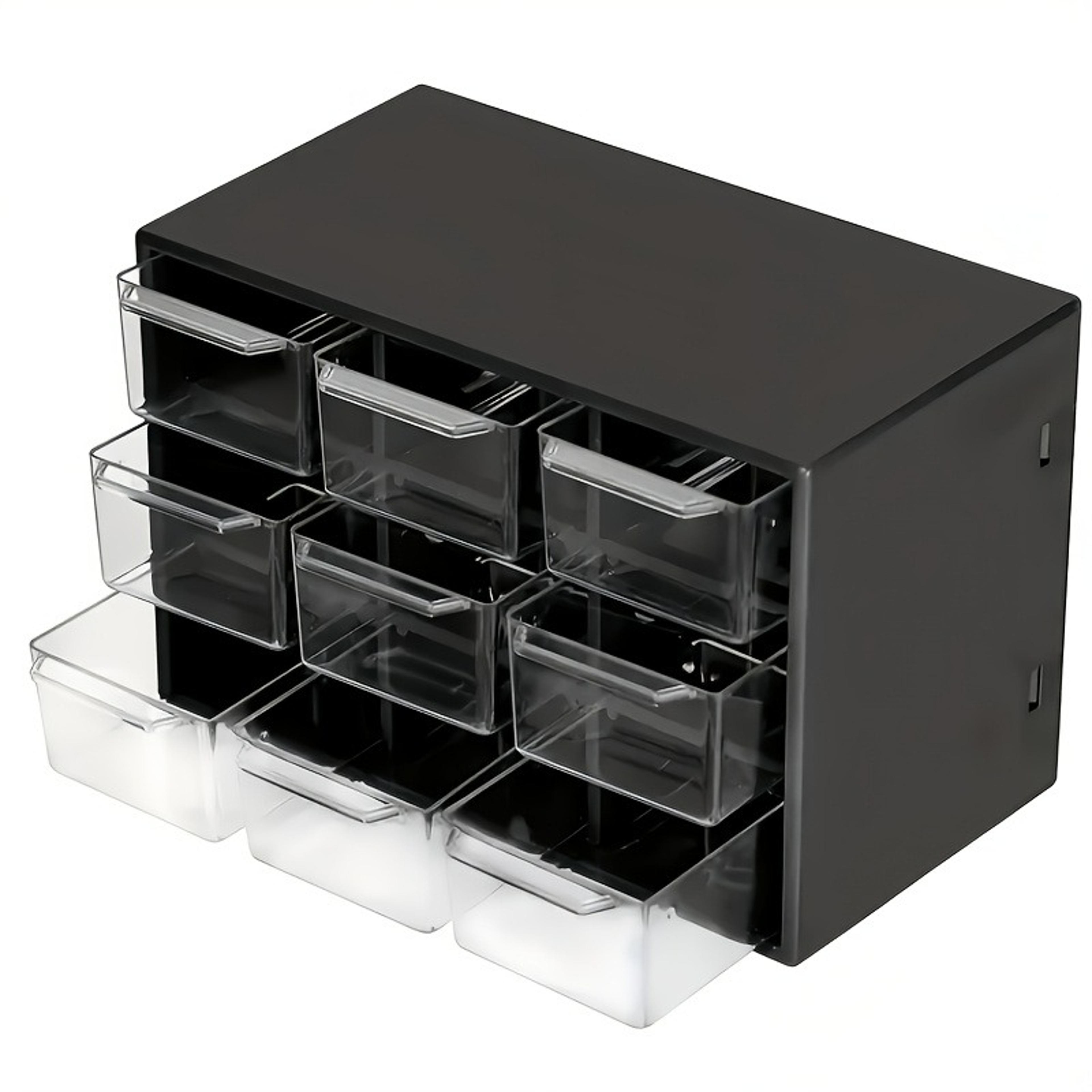 portable storage box for jewelry, cosmetics, desk drawer organizer box, dustproof multi-grid desktop organizer