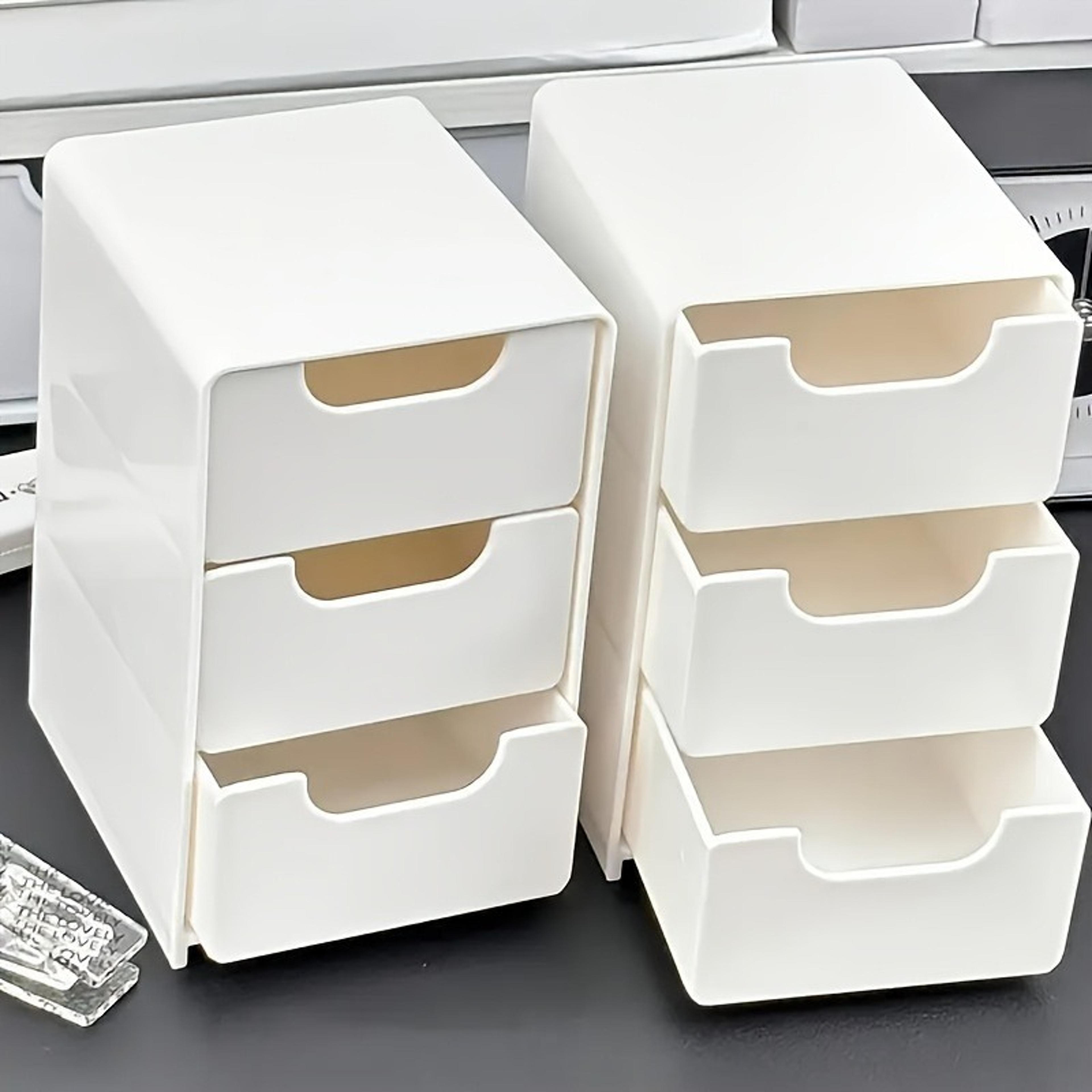 chic 3-tier desk organizer, jewelry and office supplies storage, perfect for cosmetics