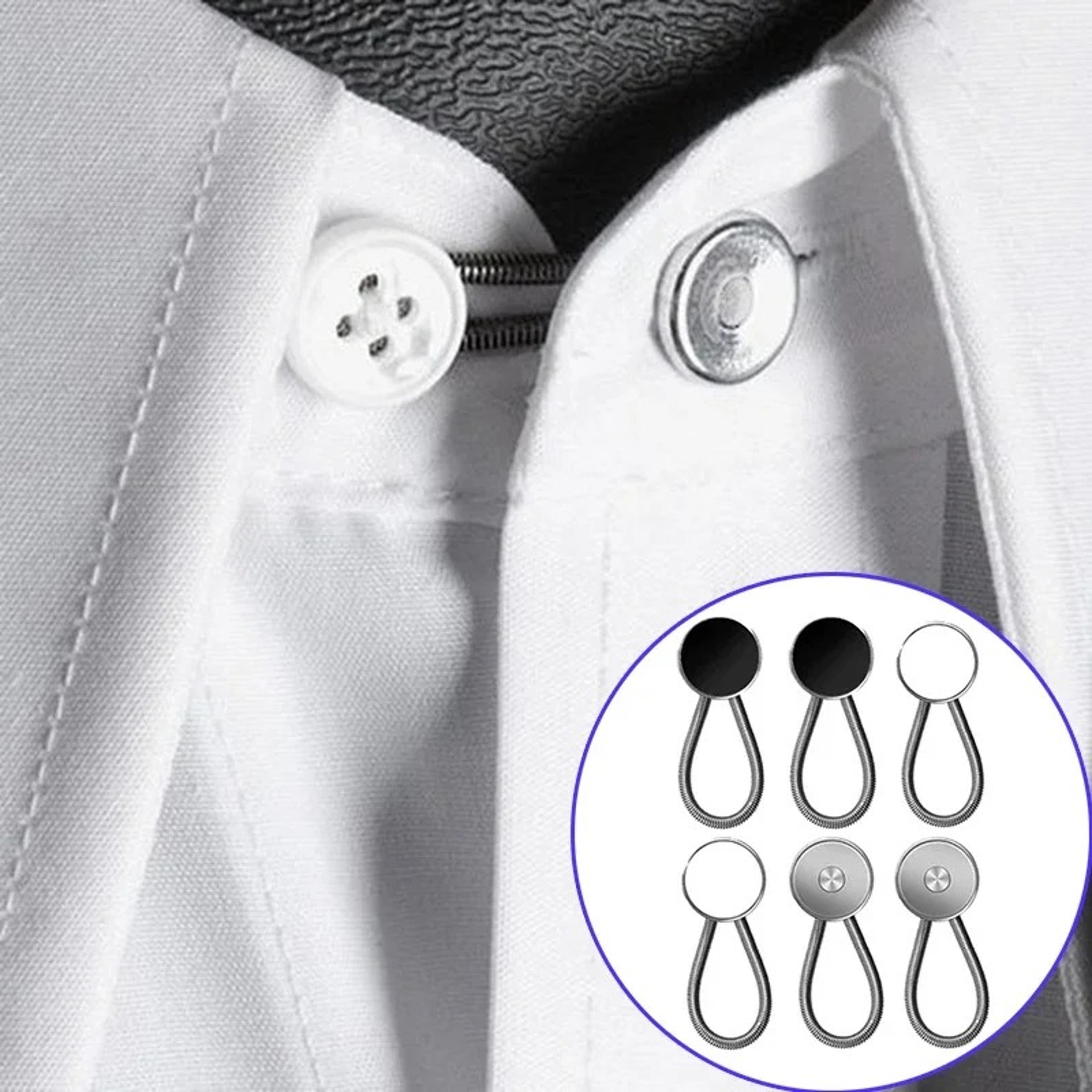 detachable button waist extension, telescopic waist extension button, seamless belt expander, jeans button adjustment