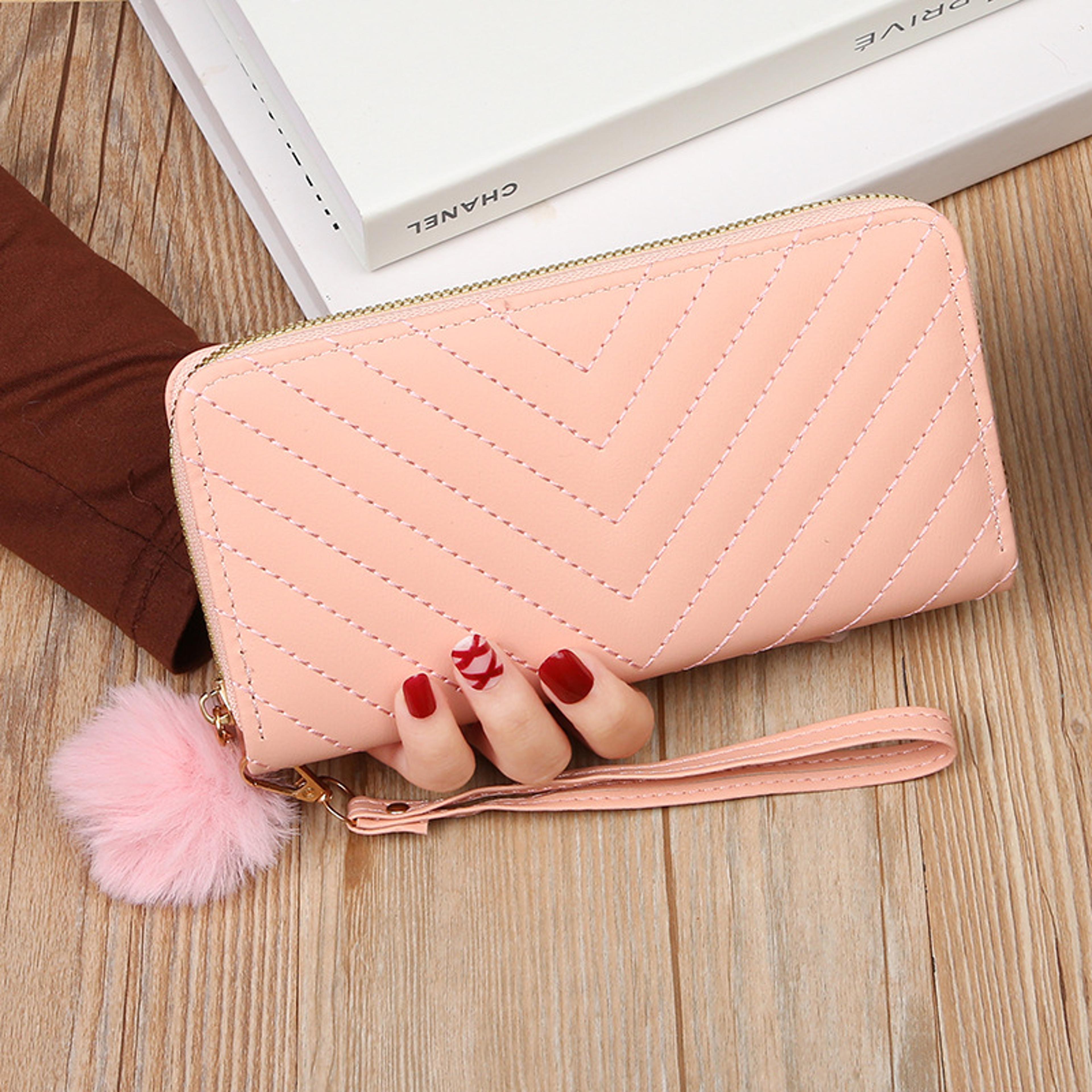 fashion card holder & small purse, korean women's long wallet, hollow leaf zipper clutch bag