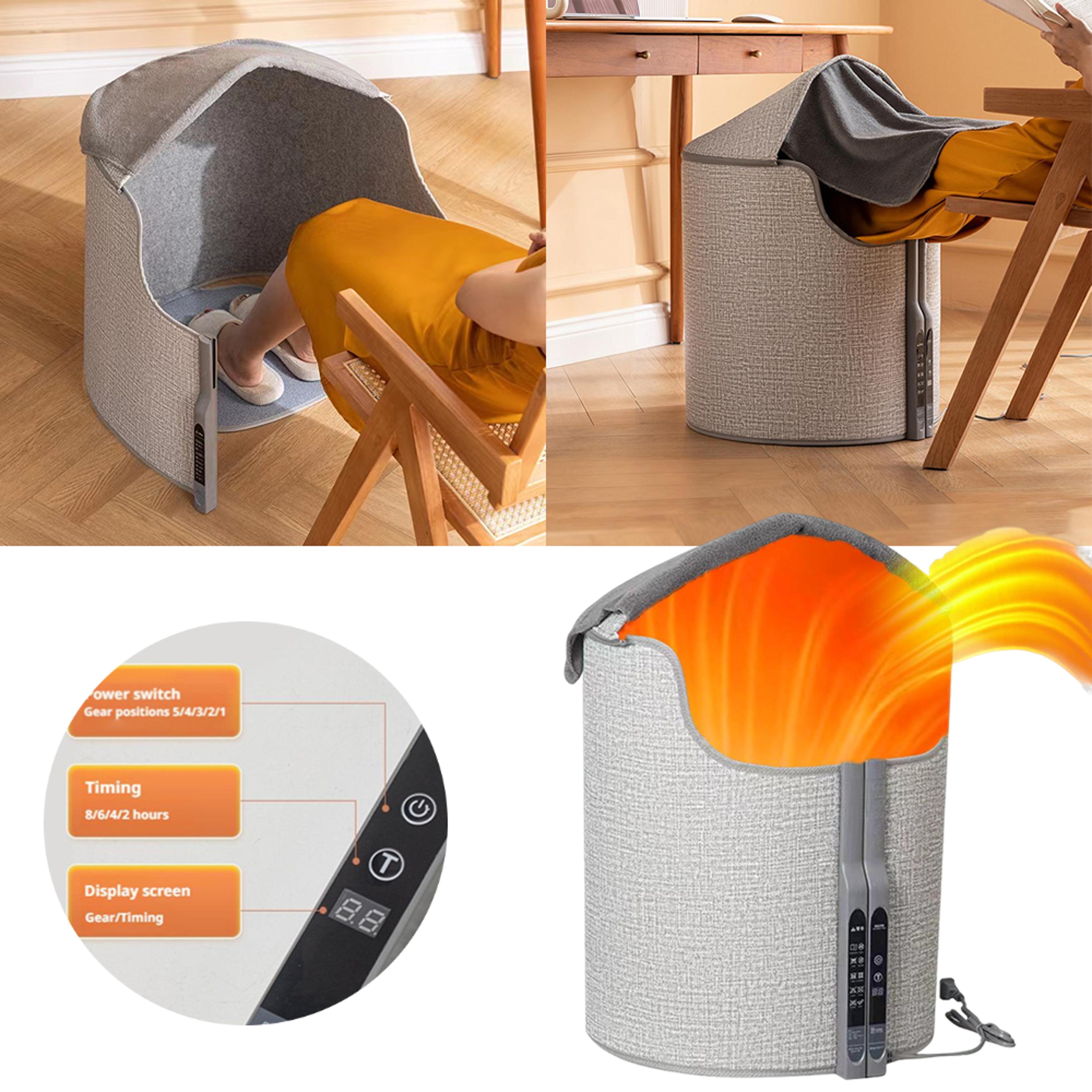 winter home office electric heat equipment, foot warmer under the desk with 5 speed electric heating