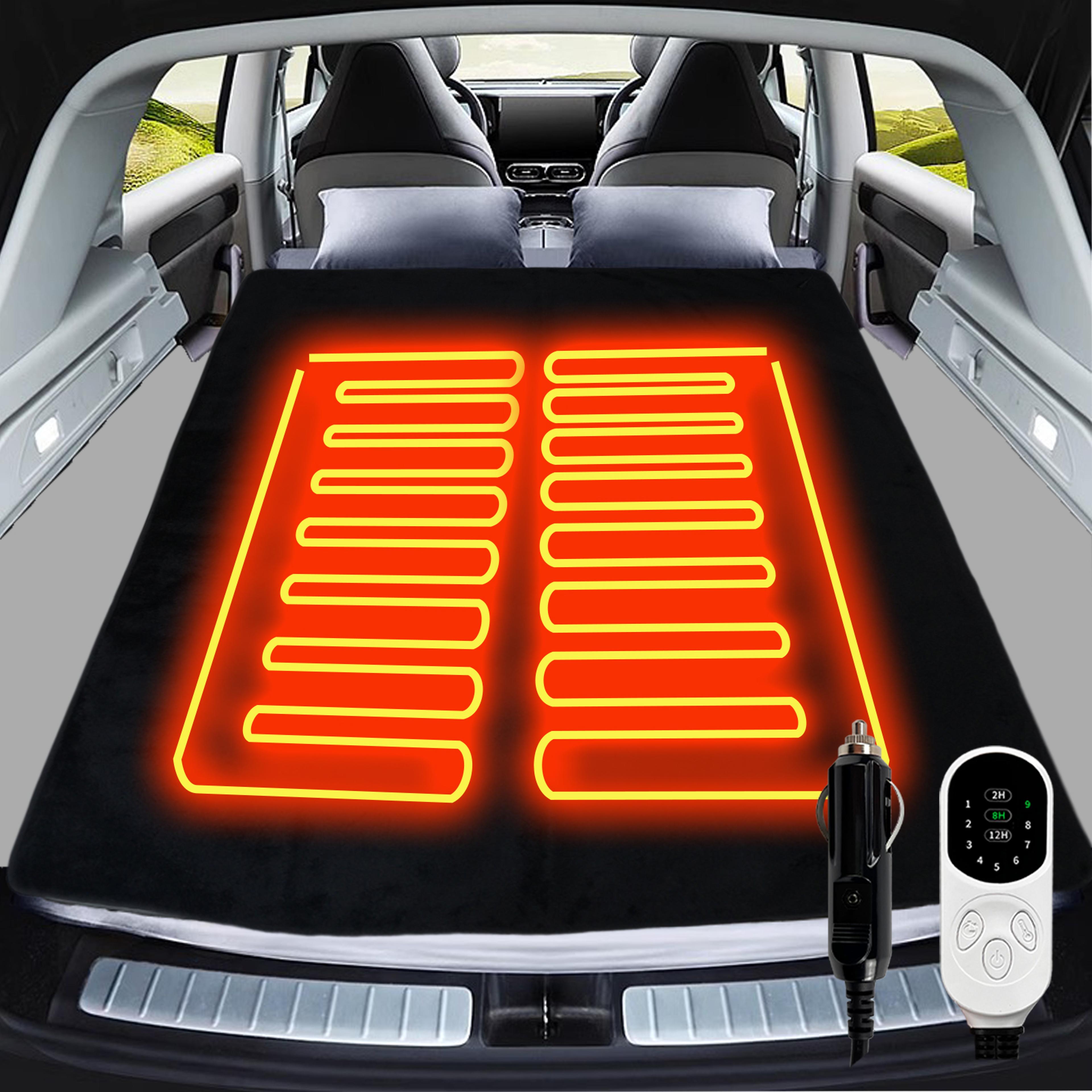 heated car blanket heating pad power cord with adjustable timer and 9 heating levels