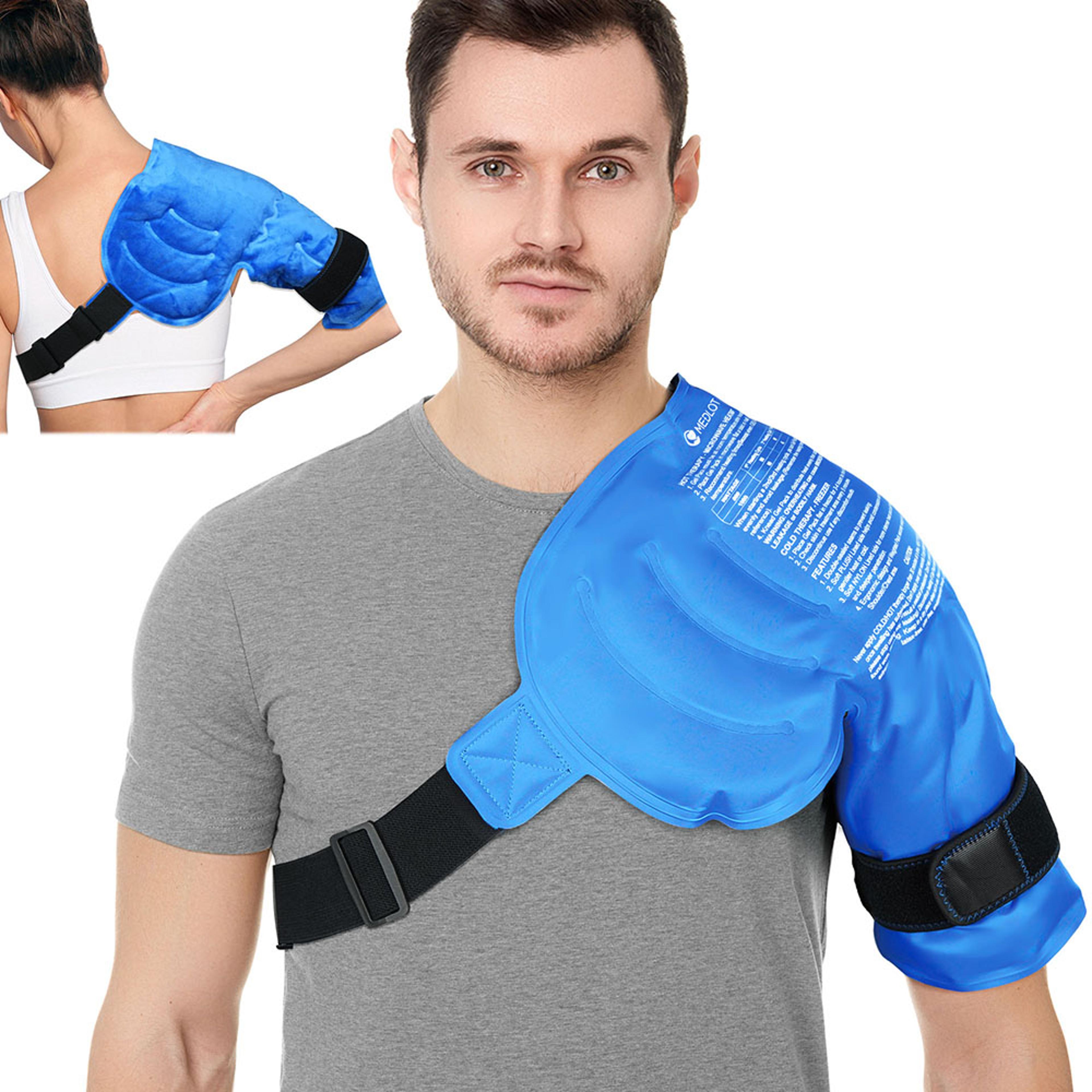 therapy support brace for shoulder pain relief, shoulder protector with ice compress