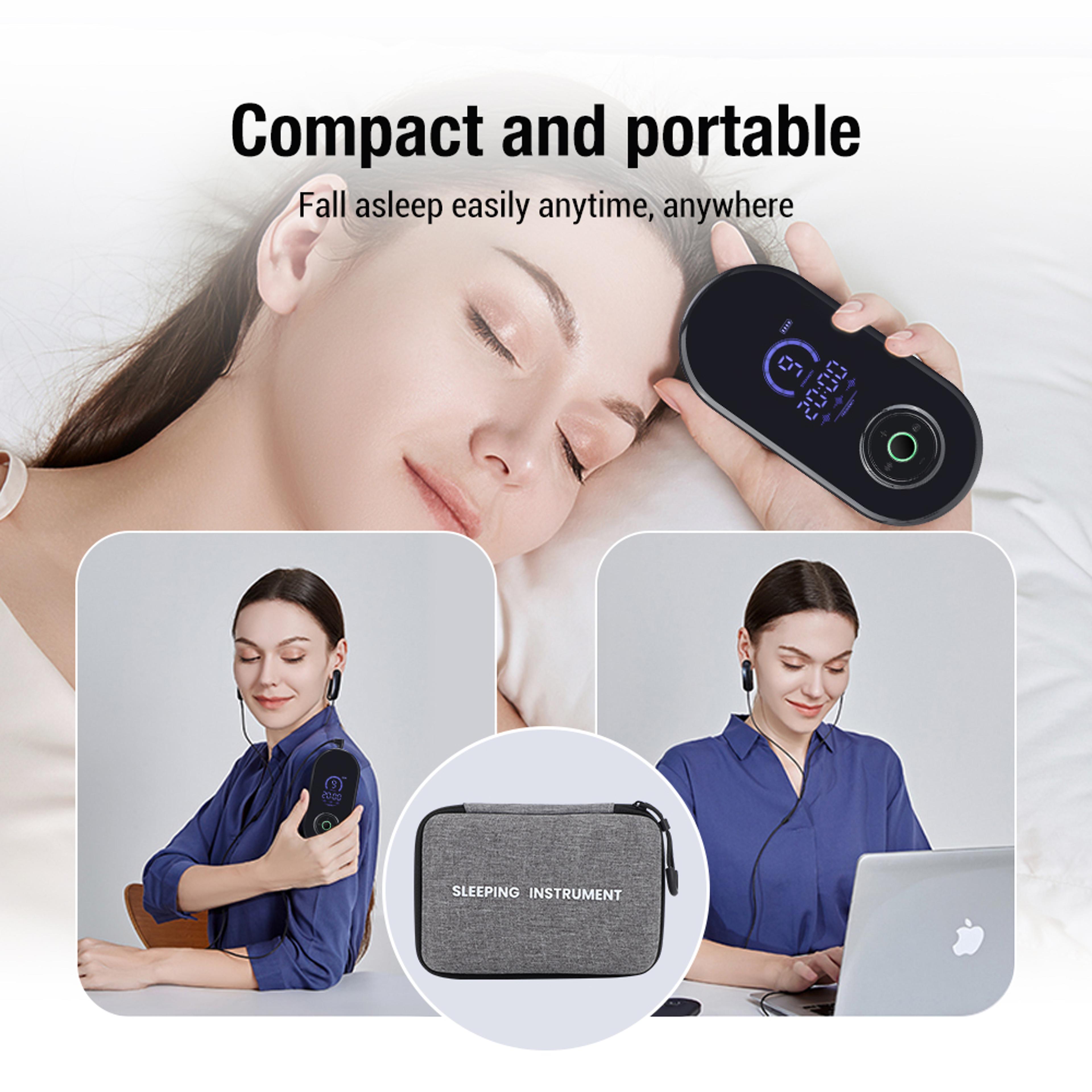 therapy device anxiety electronic, ear clip insomnia anxiety depression pulse, sleeping aid device