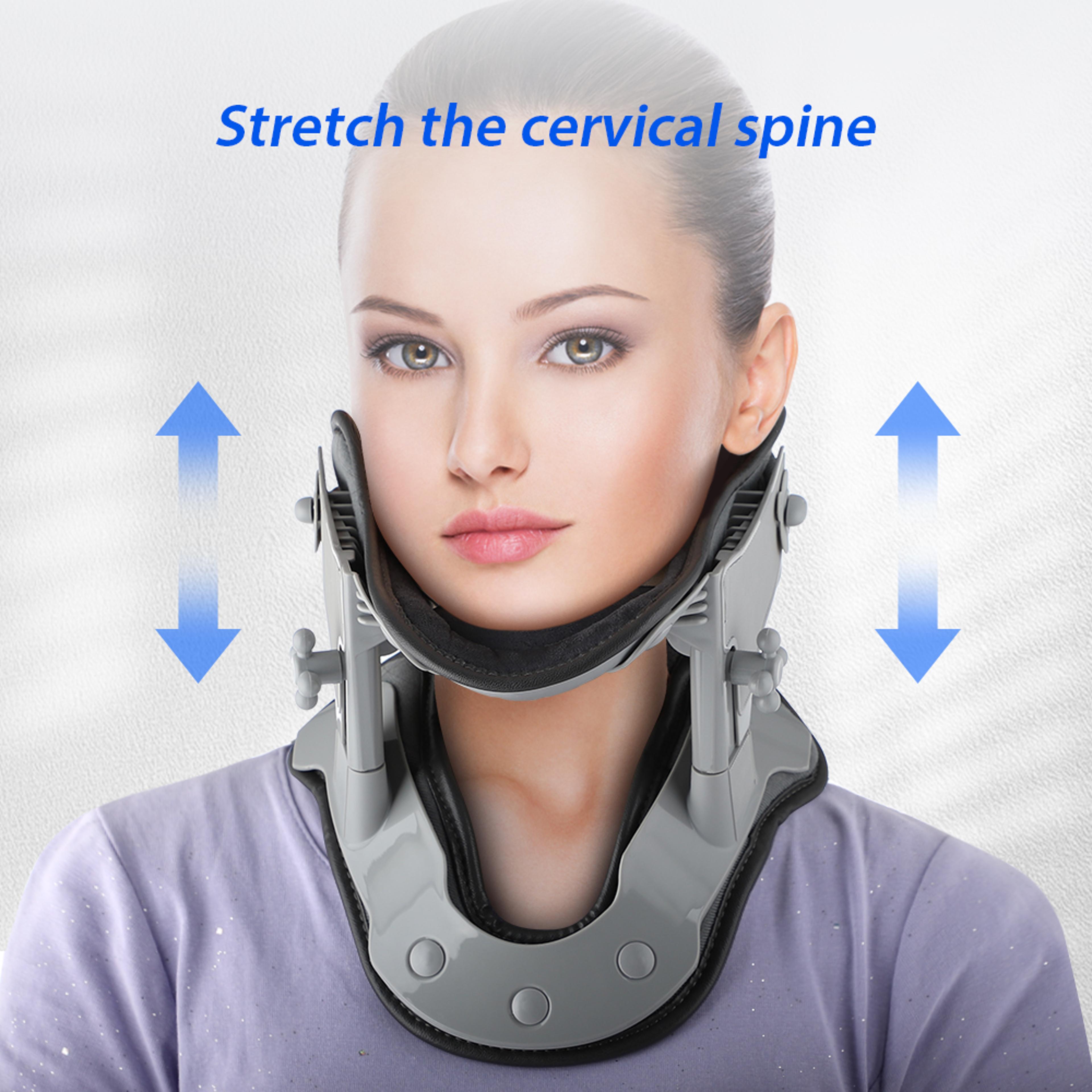 cervical support posture correction collar, neck cervical traction, adjustable heating, neck retractor for children