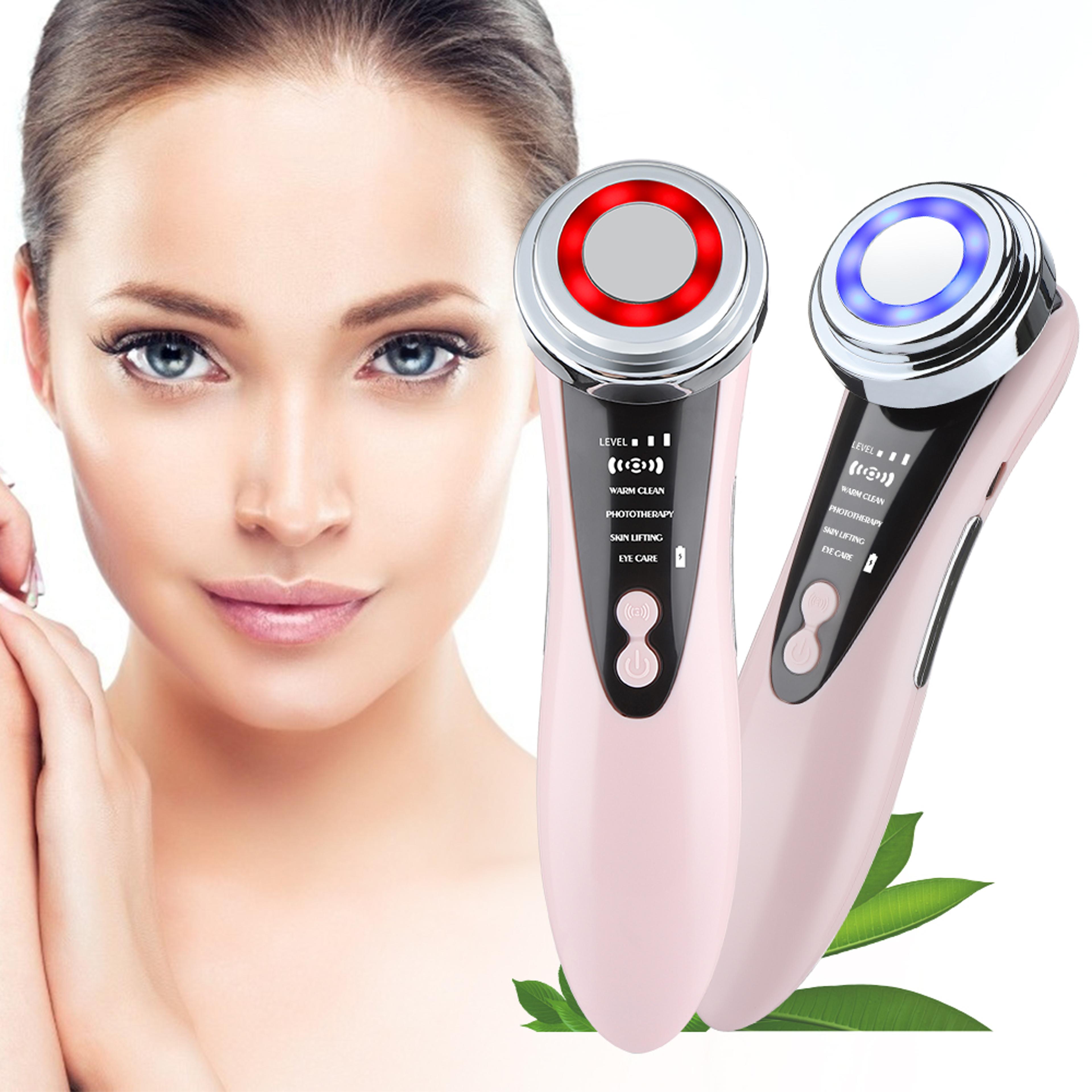 electric facial massage device for skin rejuvenation, multifunctional facial skin care massager for clean face