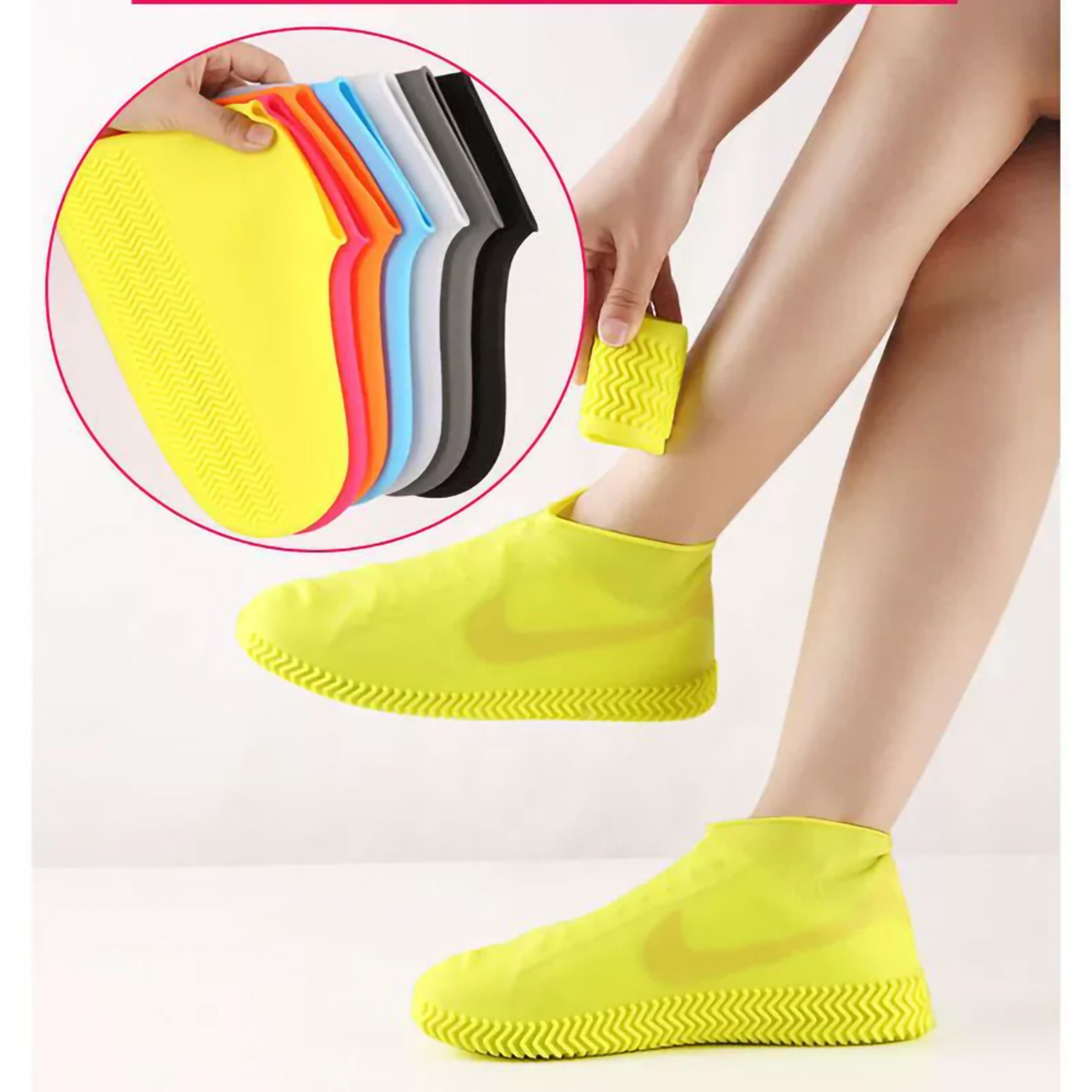 rubber rain boot silicone waterproof shoe covers, lip-resistant overshoes for outdoor protection