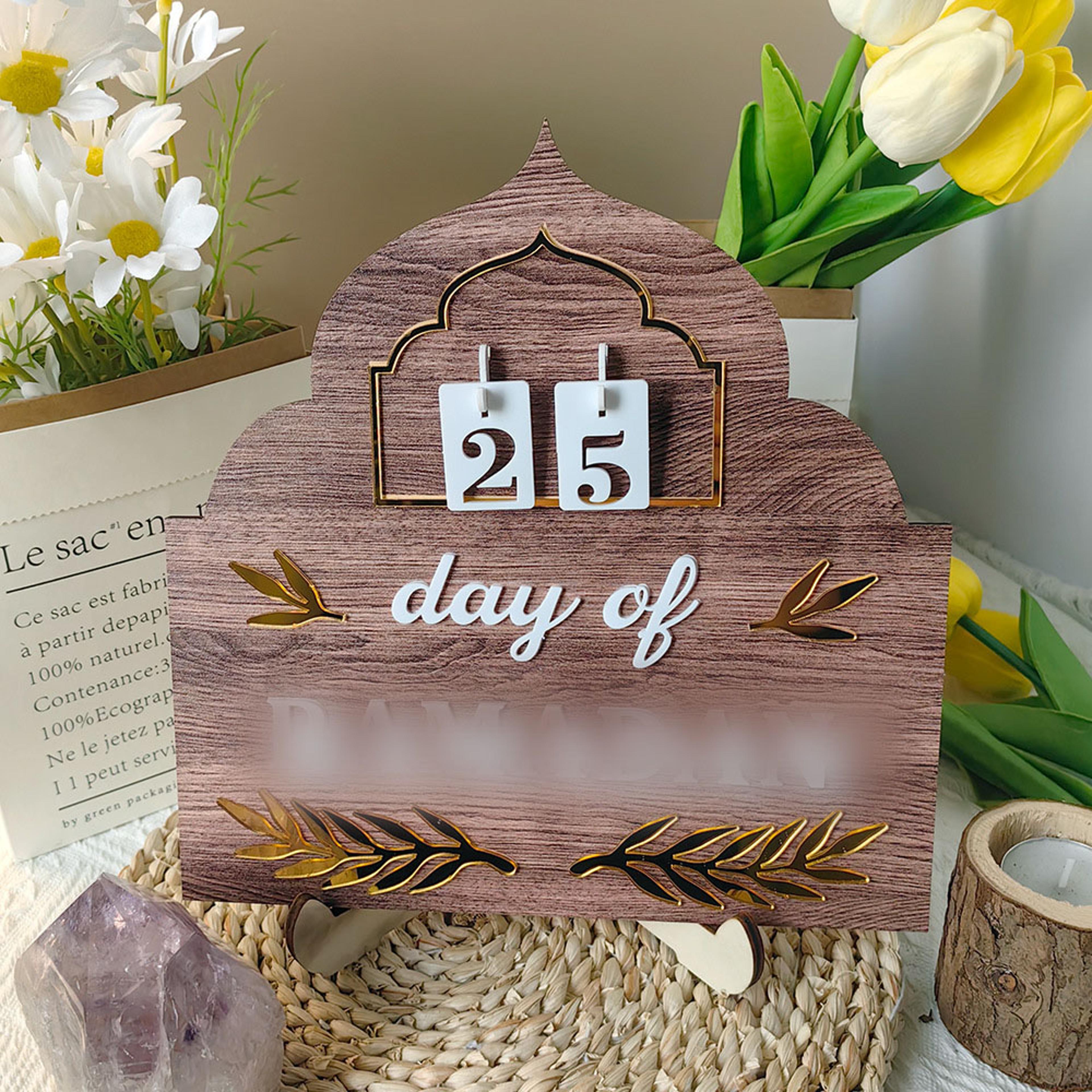 ramadan calendar decoration, desktop ornament, eid mubarak gifts for ramadan