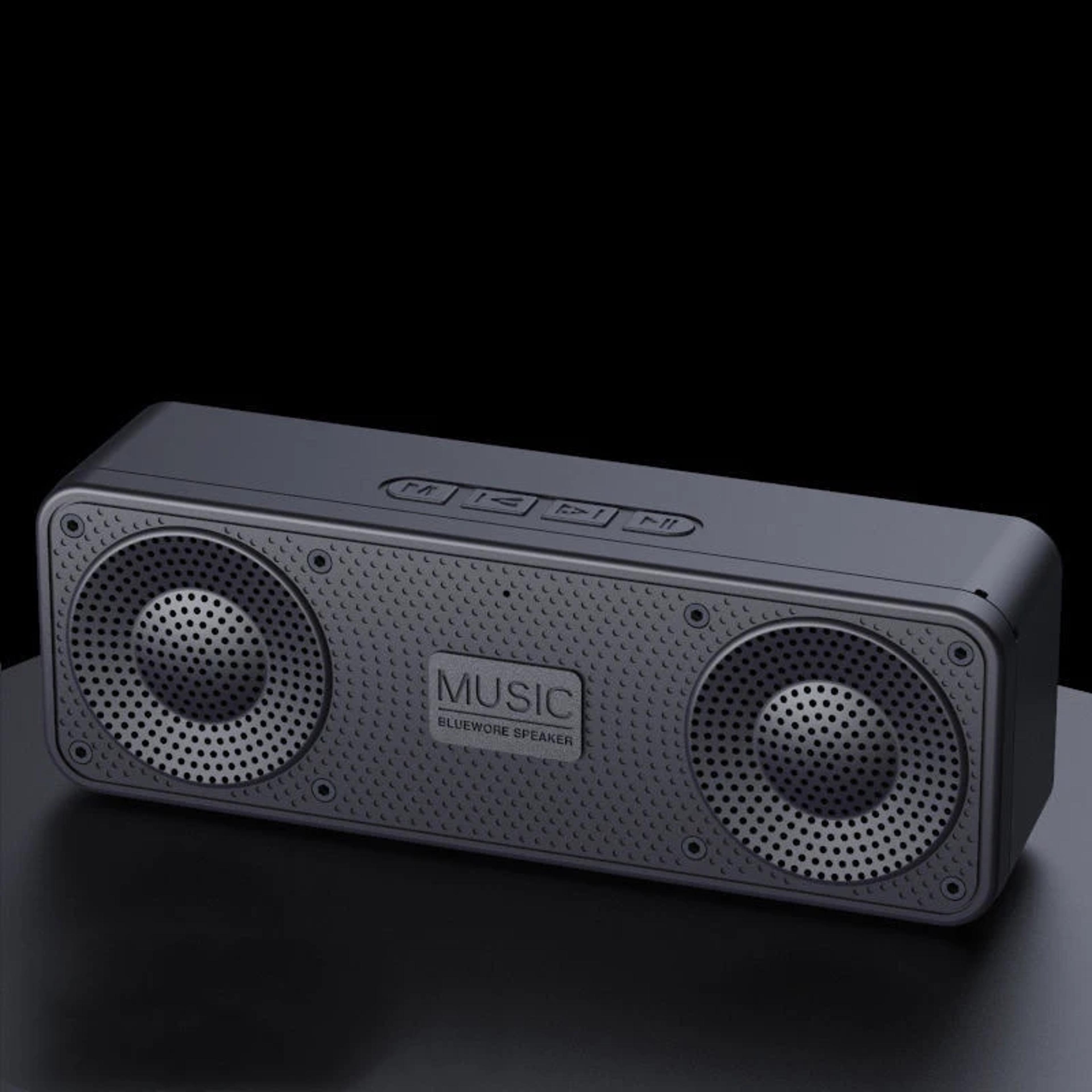 wireless bluetooth smart speaker with mic, mobile phone audio, outdoor subwoofer, creative radio function