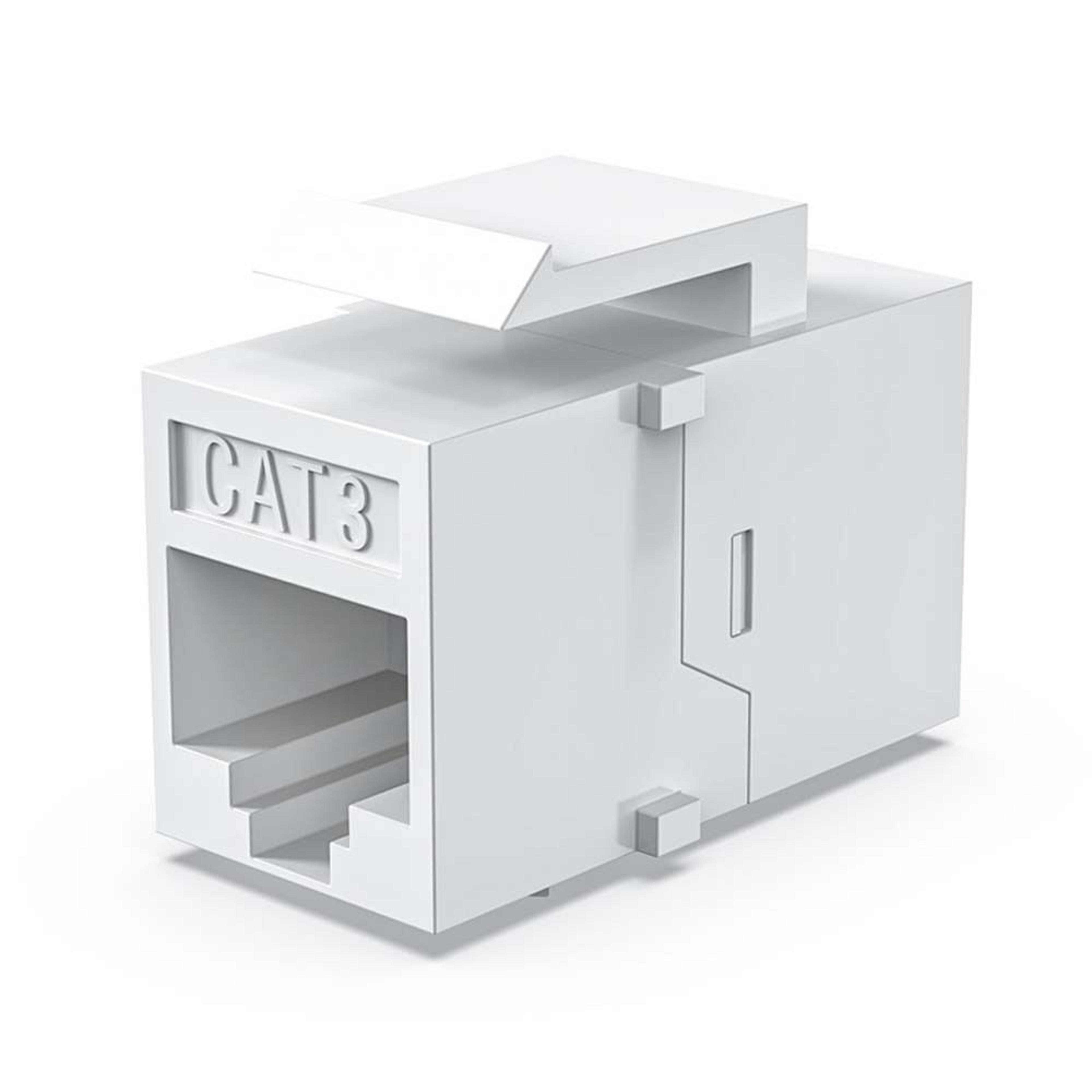 straight through telephone module connector, cat3 telecom jack, extender plug