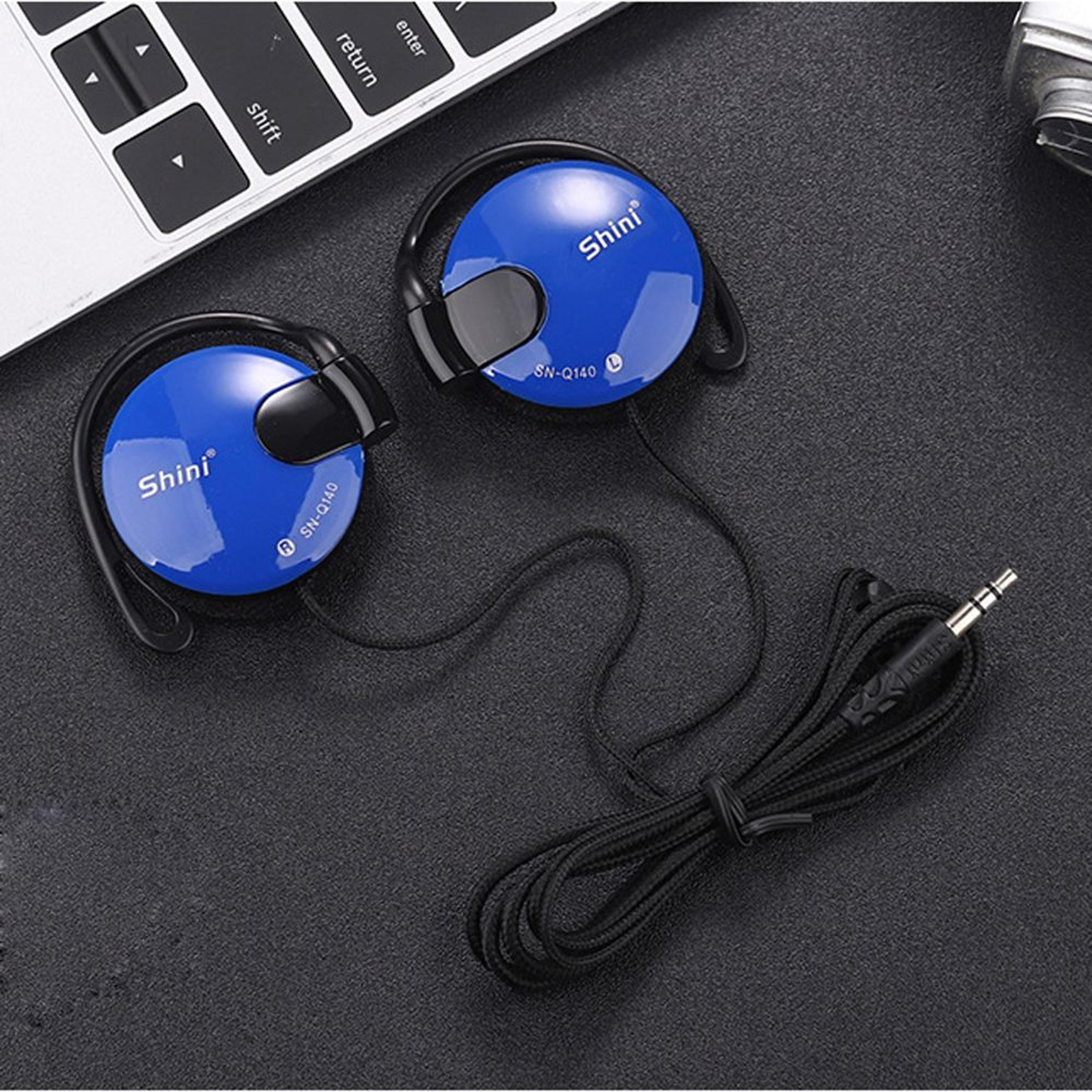 wired earpiece for phone, sport headset, ear hook earphone for comfort fit
