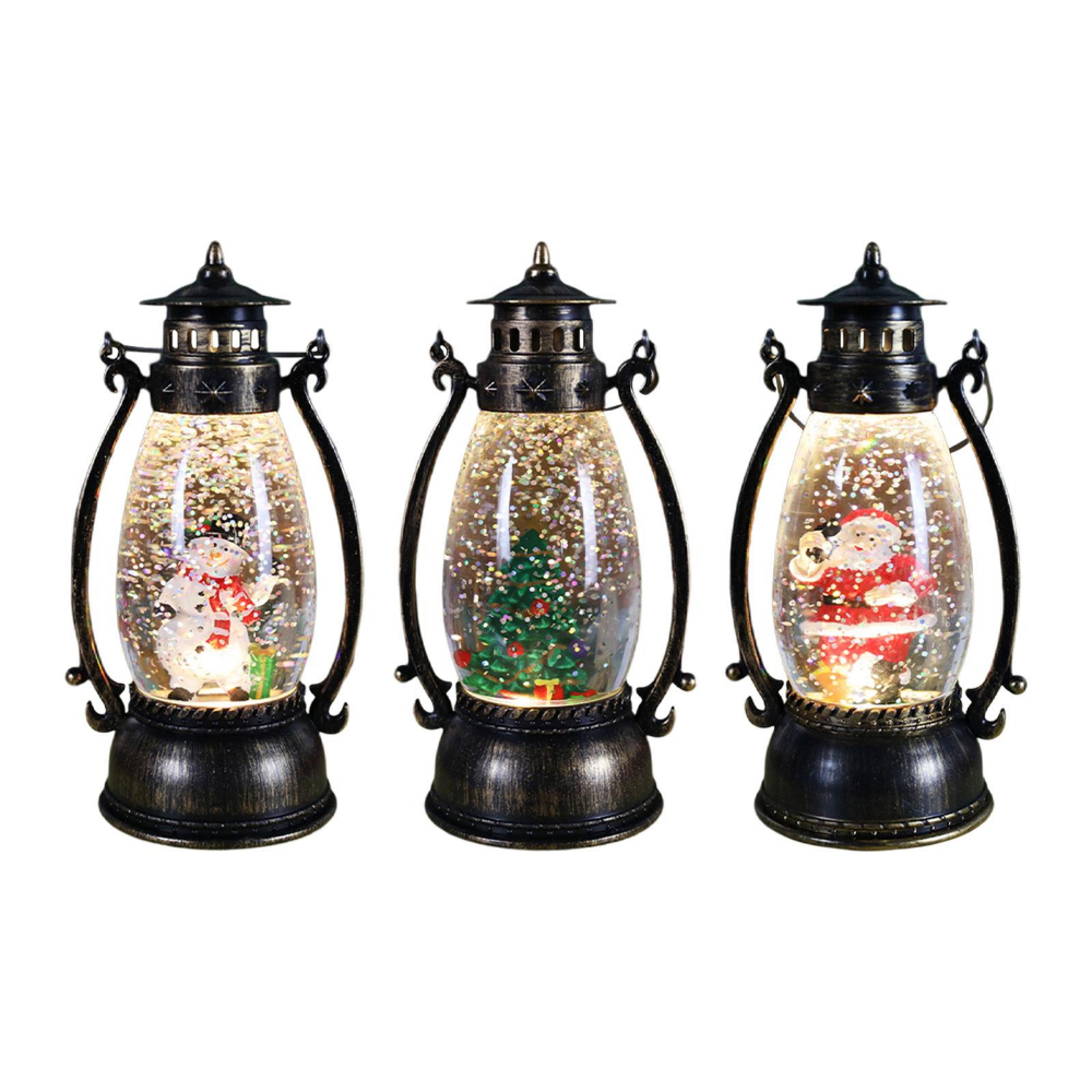 christmas night lamp, acrylic crystal ball lantern light, kids toy gift, xmas day party landscape decor