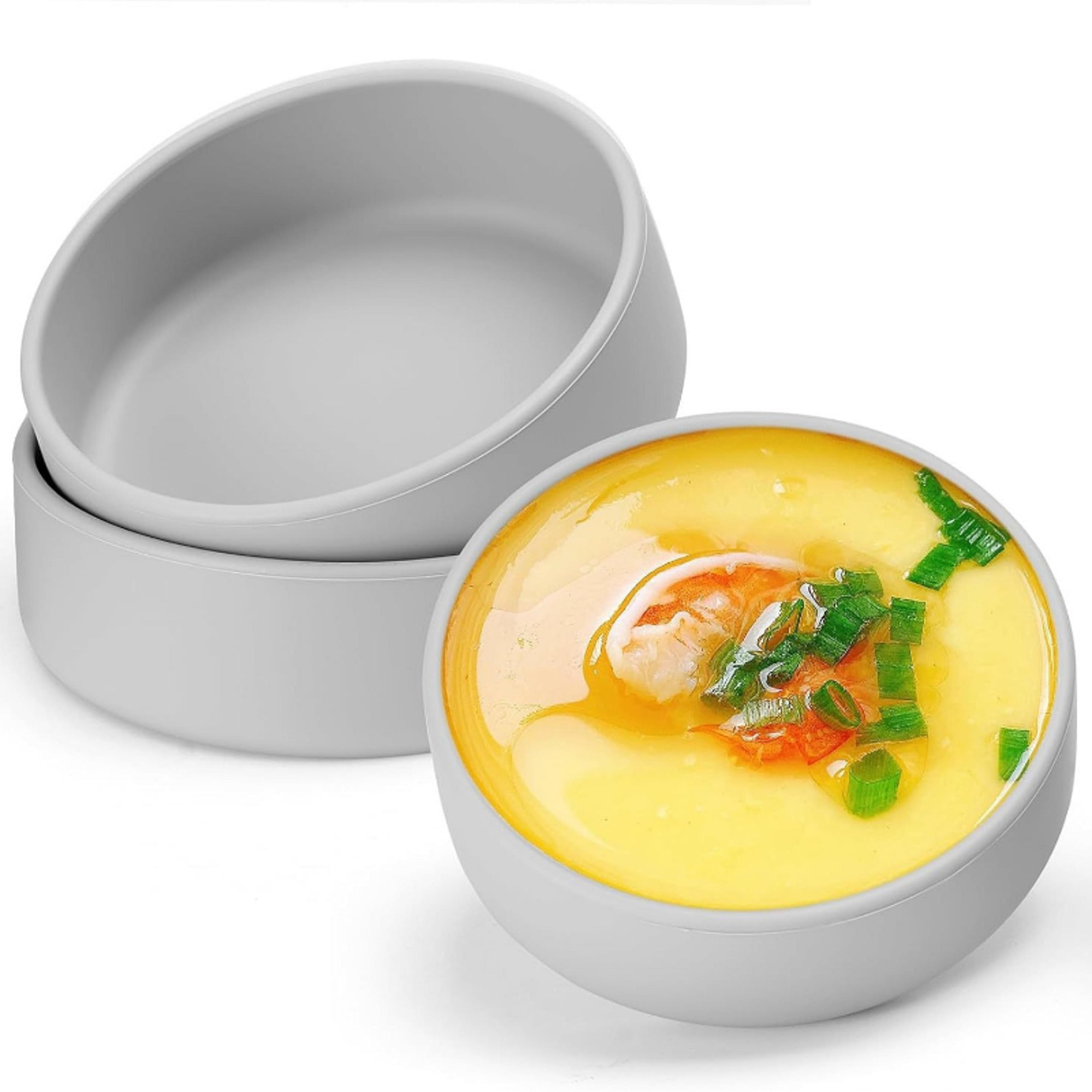 silicone microwave egg cooker, reusable air fryer egg nonstick boiler mold, individual egg cups for sandwiches breakfast