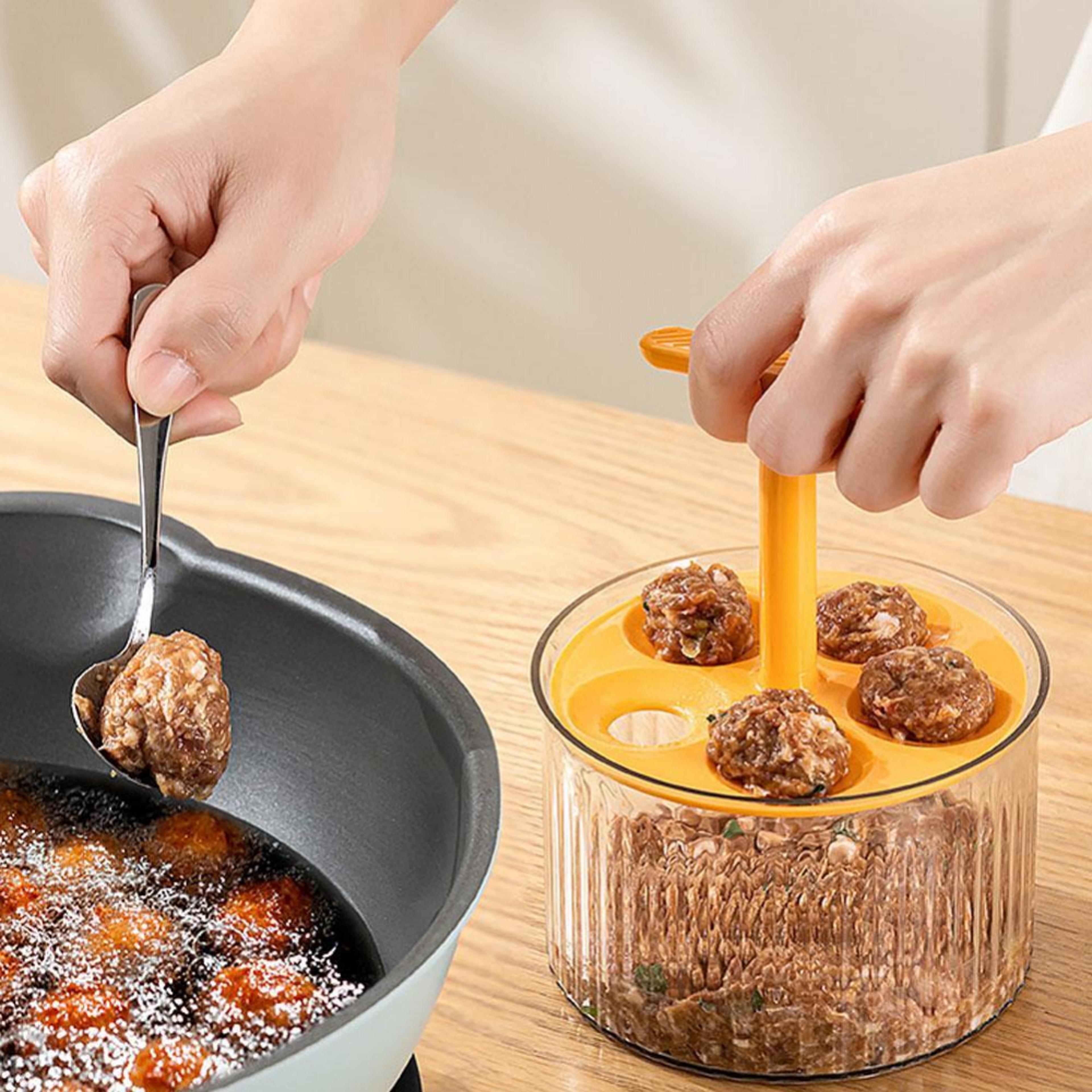taiwanese meatballs press mold, translucent meatball maker for minced meat storage and household fried meatball making