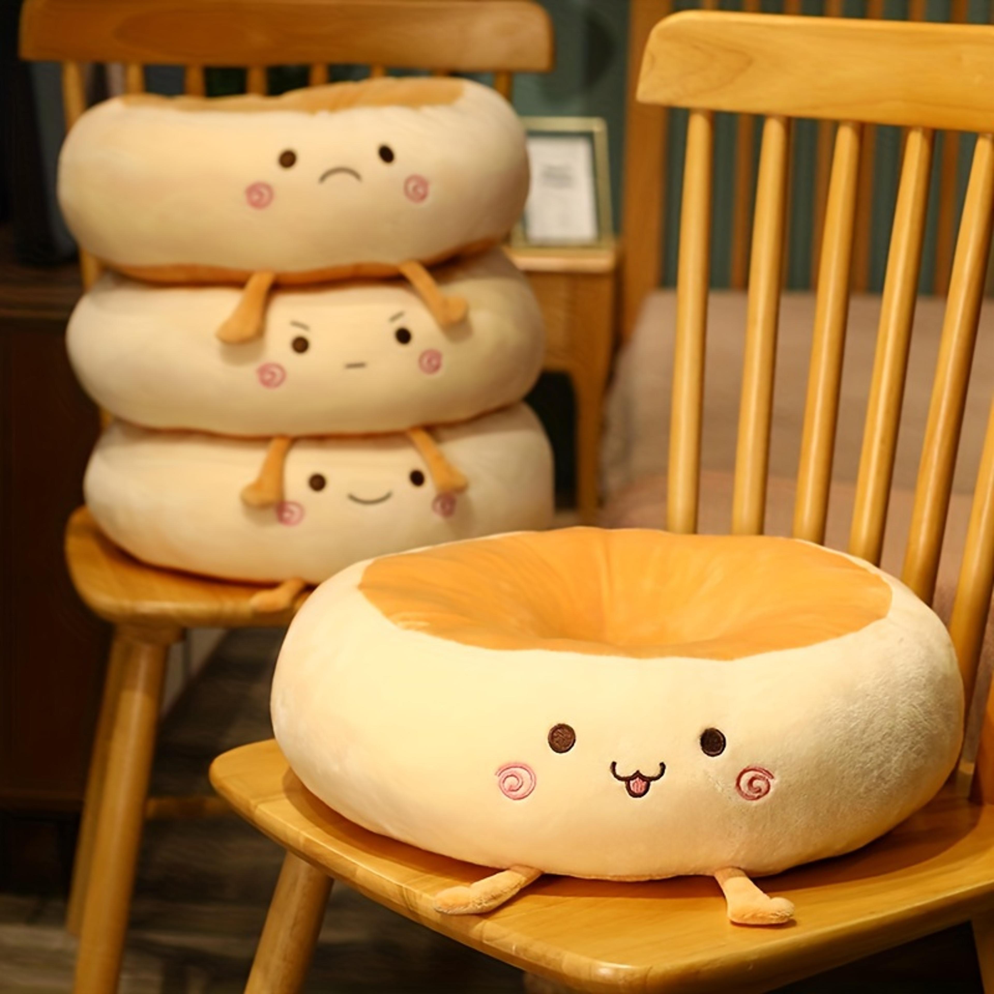 memory cotton floor chair cushions for office, thickened soft cartoon waist pillow