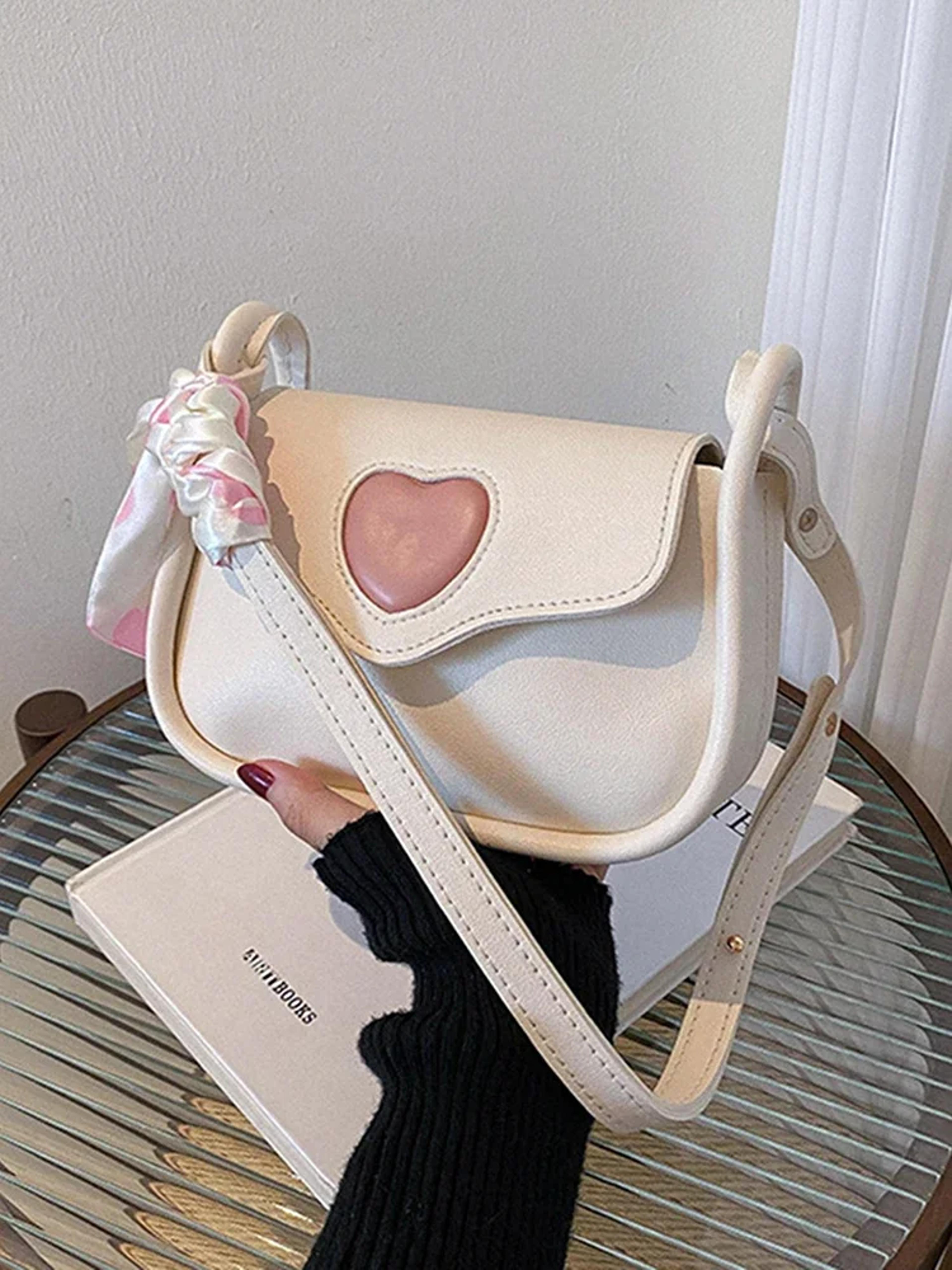 fashion love slanting cross bag, retro saddle niche shoulder bag
