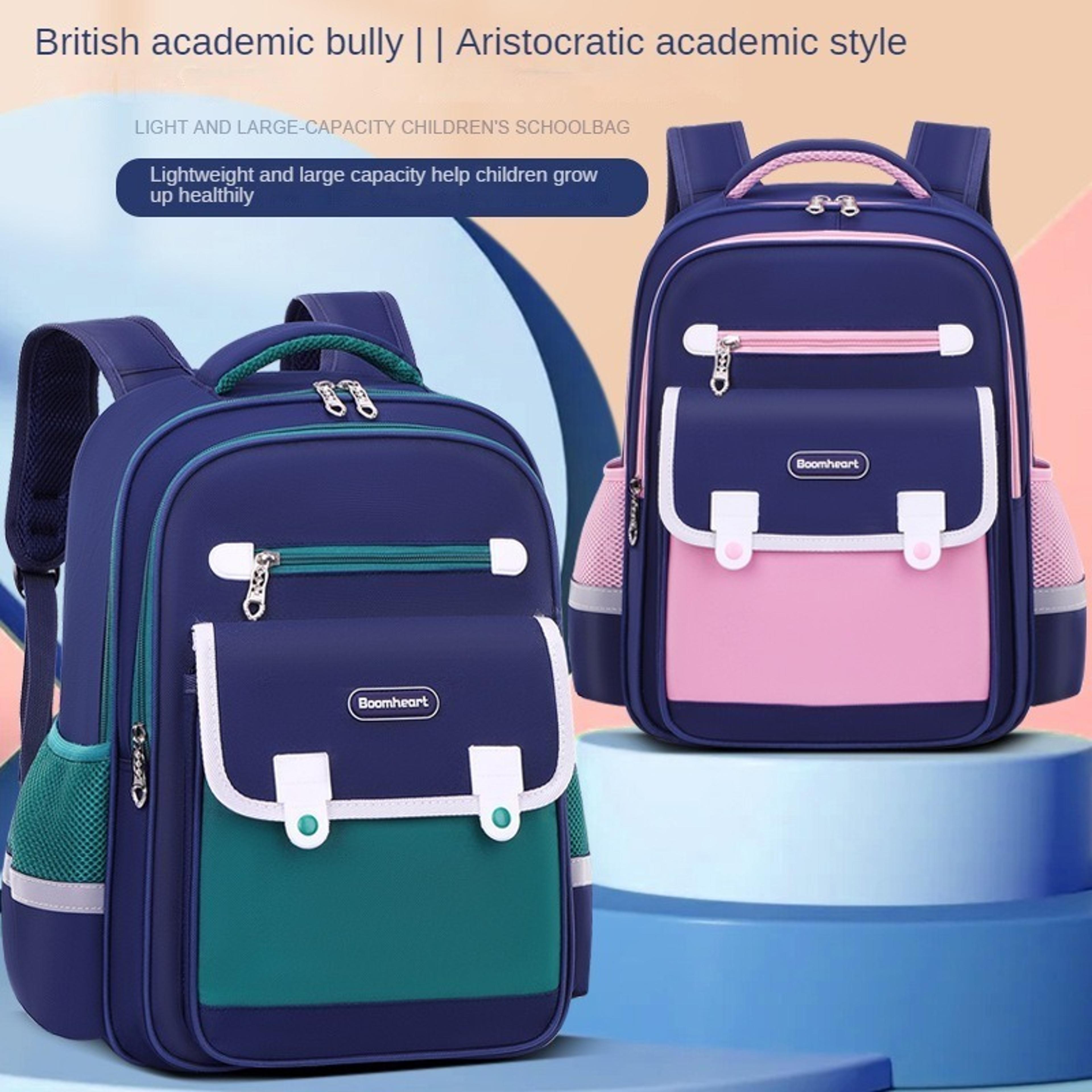 breathable, lightweight backpack, spine protection for boys & girls