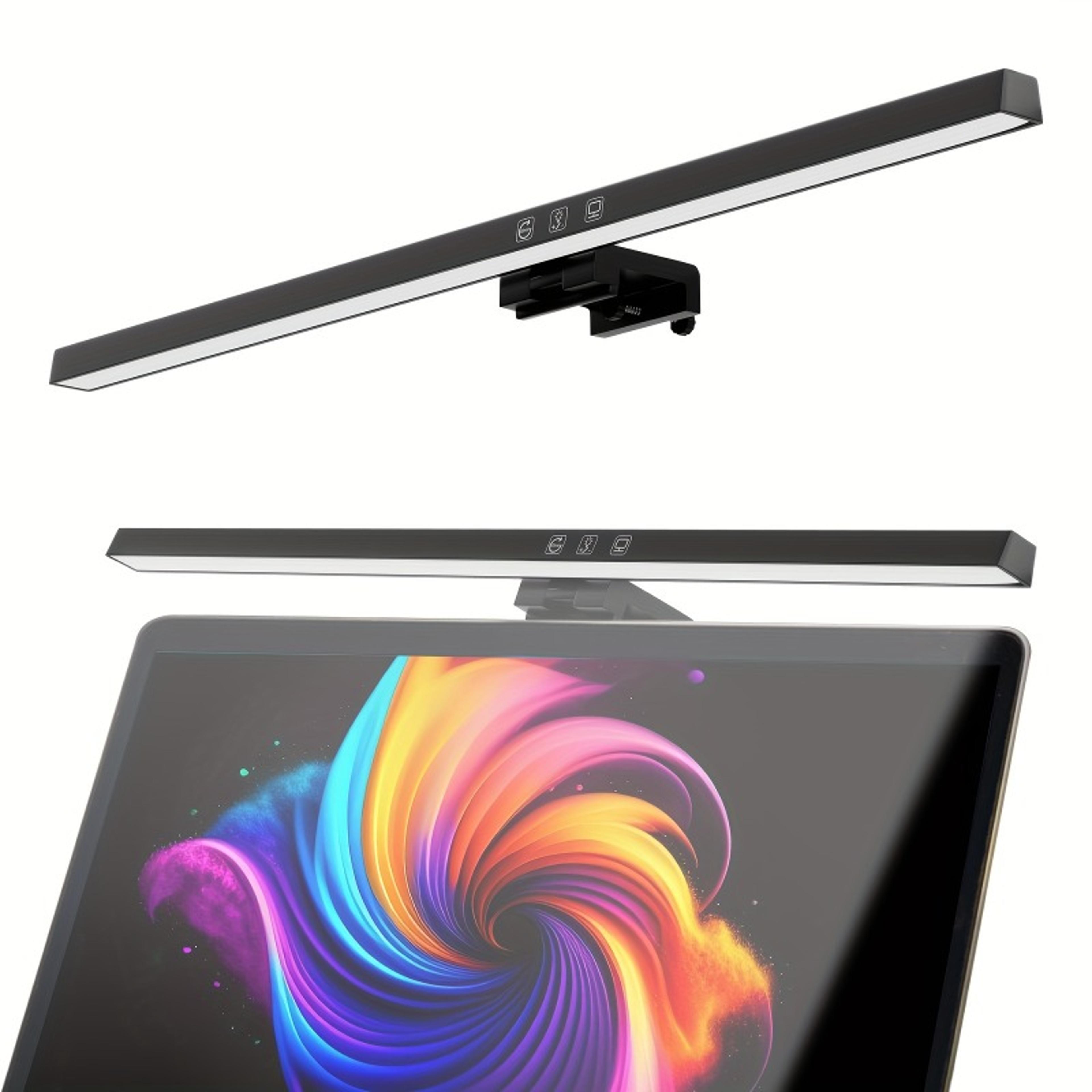 usb dimmable led clip light, eye-caring screen hanging desk lamp, ideal birthday/valentine's gift