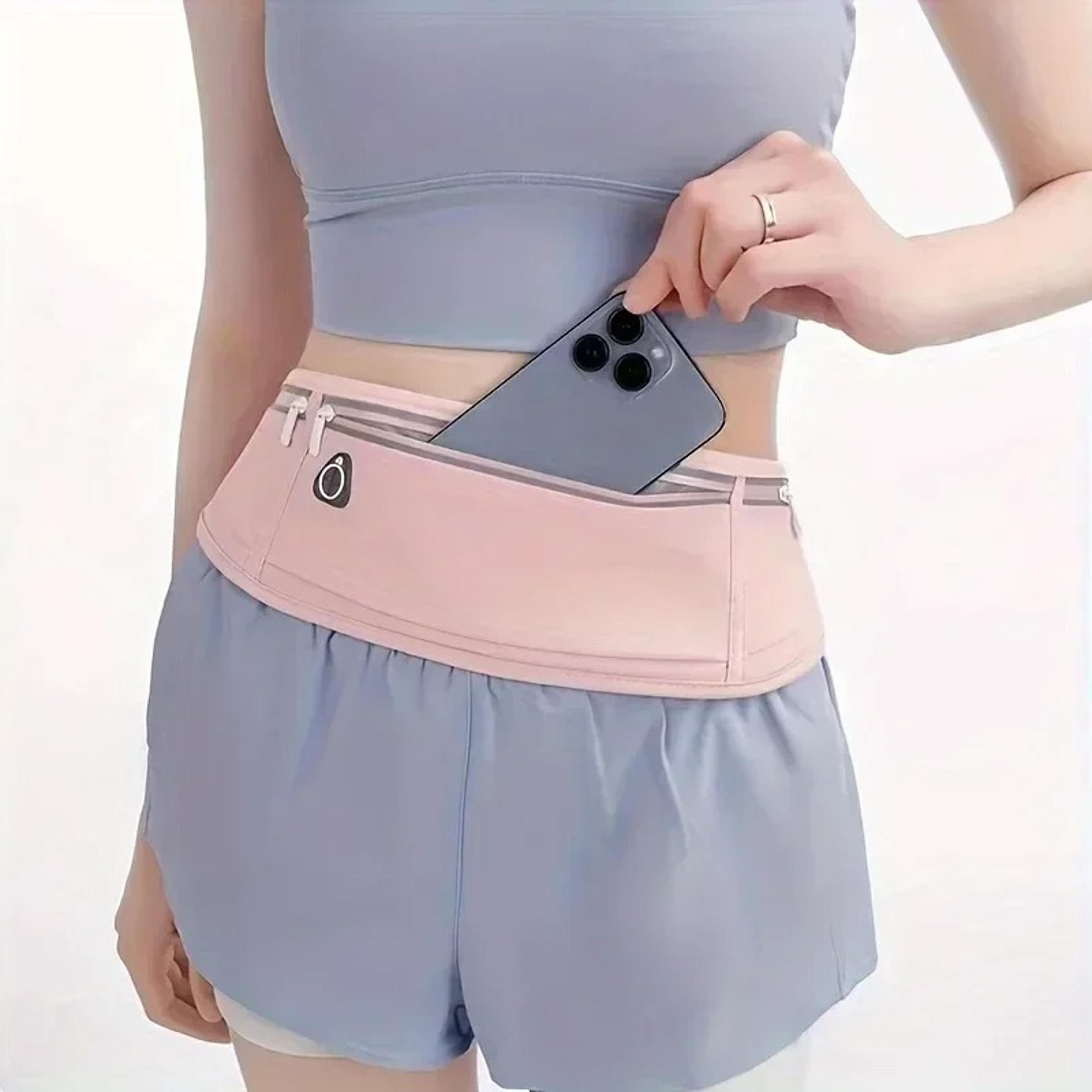 unisex phone holder pouch for gym & sports, professional hidden running waist pack