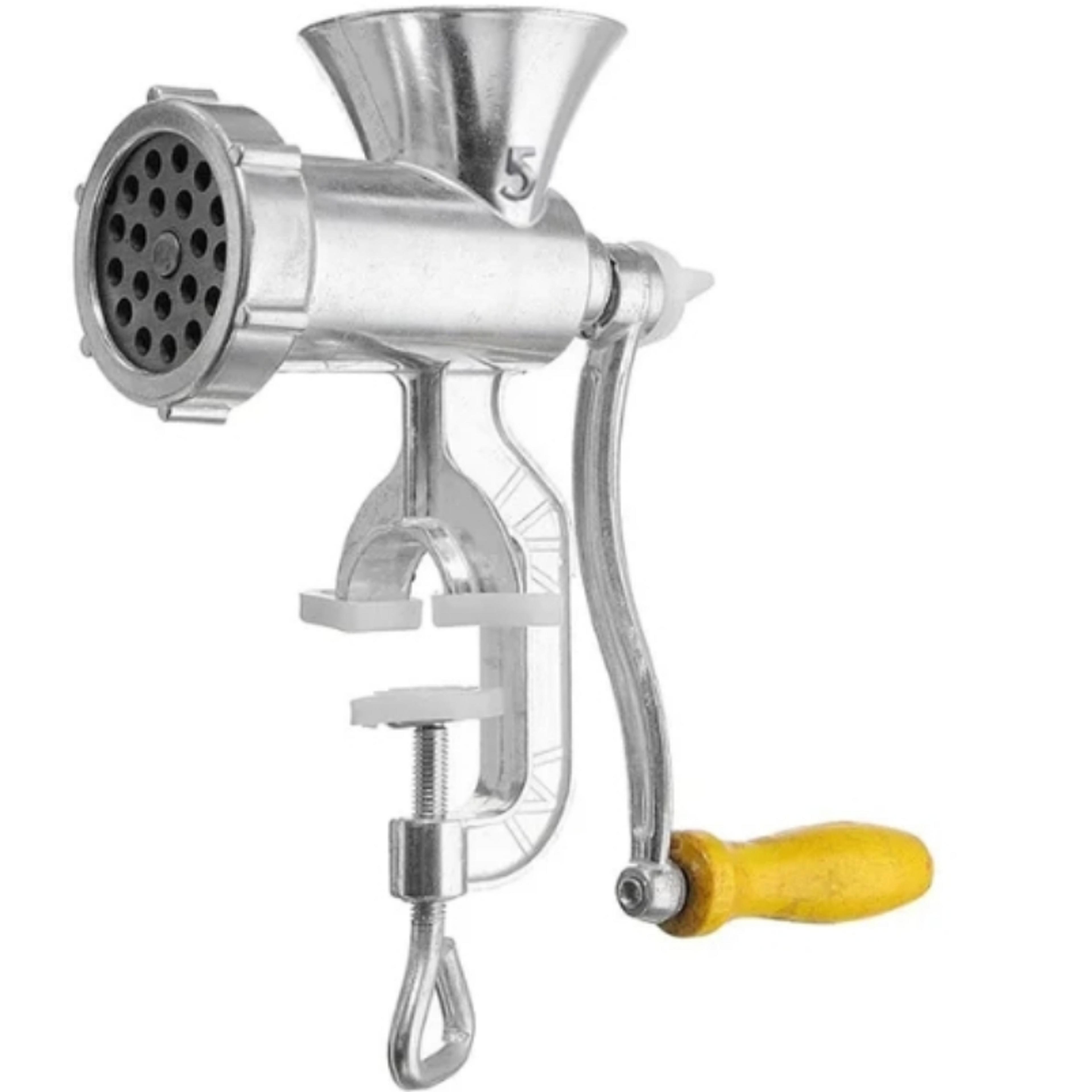 metal meat & poultry grinder, multifunctional manual mincer and sausage tool for kitchen, household meat grinder