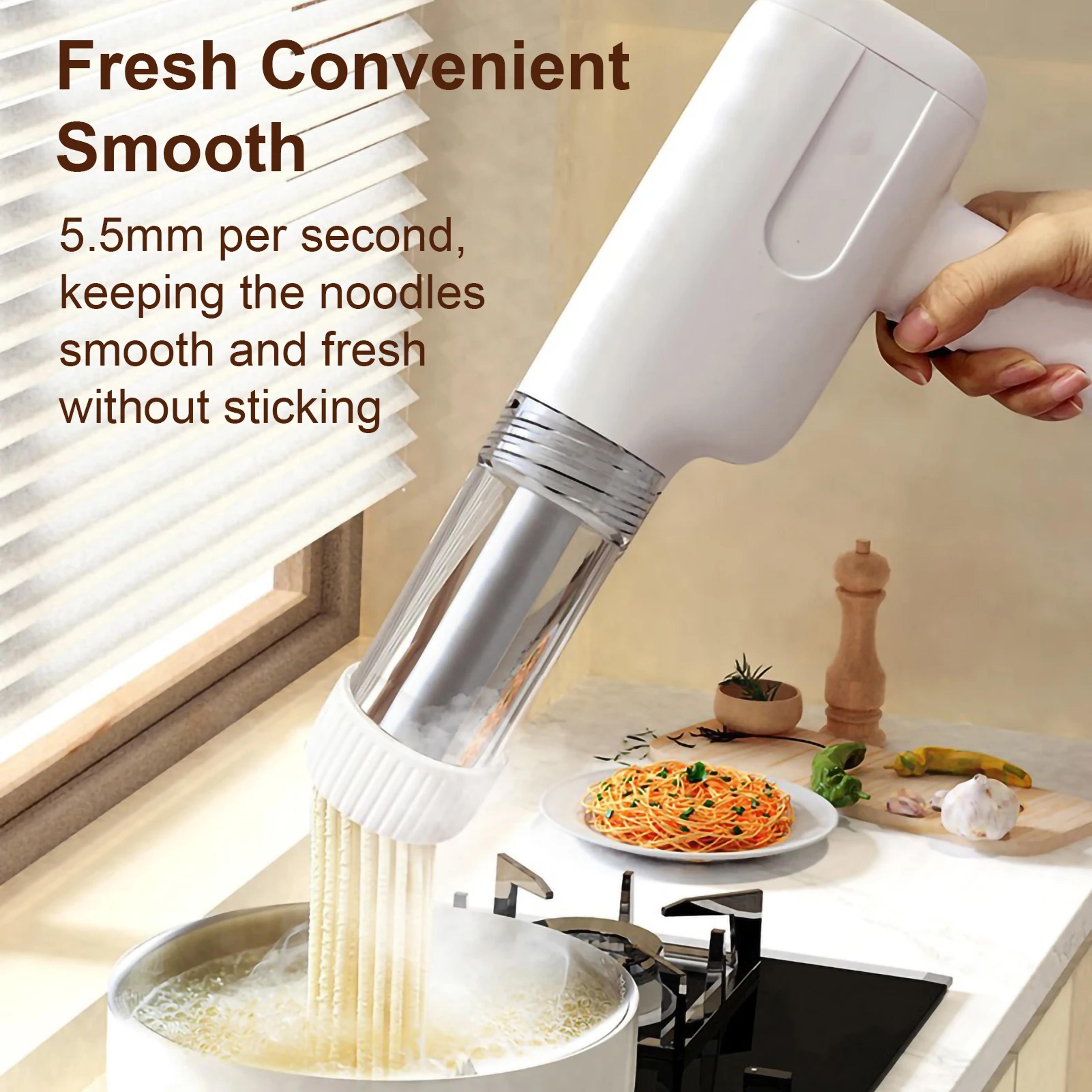 automatic electric charging wireless pasta maker cutter, hand operated spaghetti noodles machine
