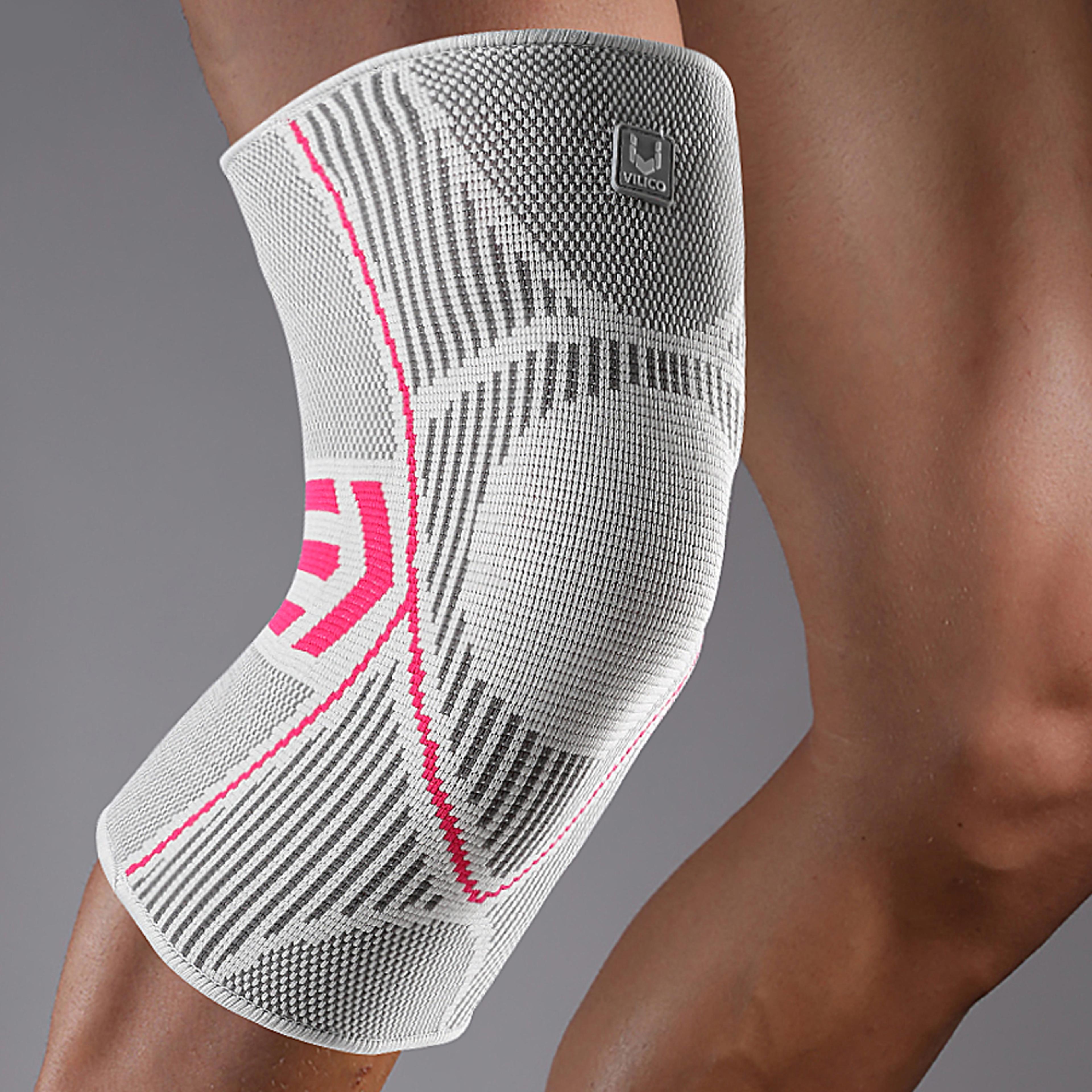 knee sleeve with professional compression, anti-slip silicone knee braces for meniscus tear & pain relief