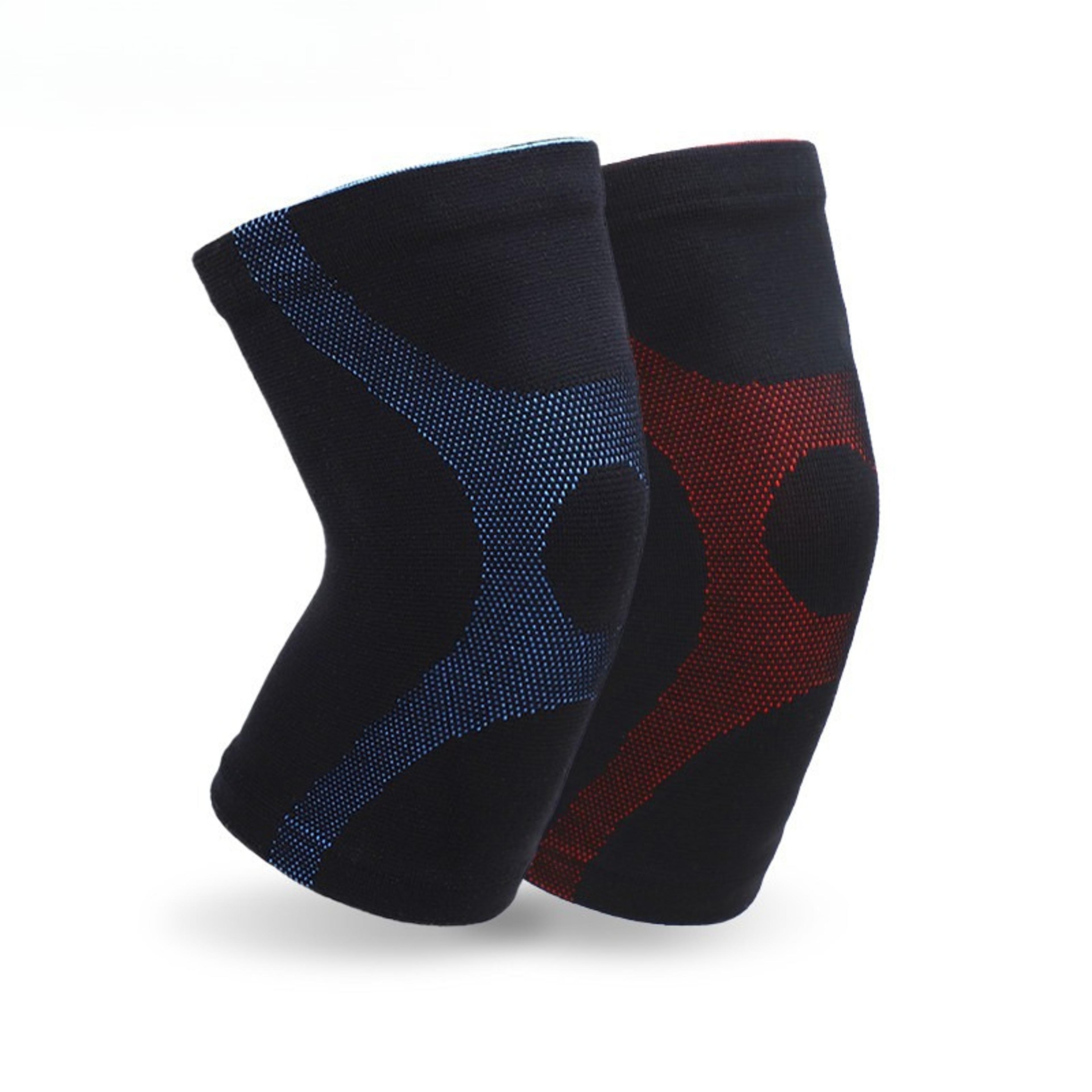 breathable sports nylon 3d high-elastic knitted knee pads, warm and sweat-absorbing for running