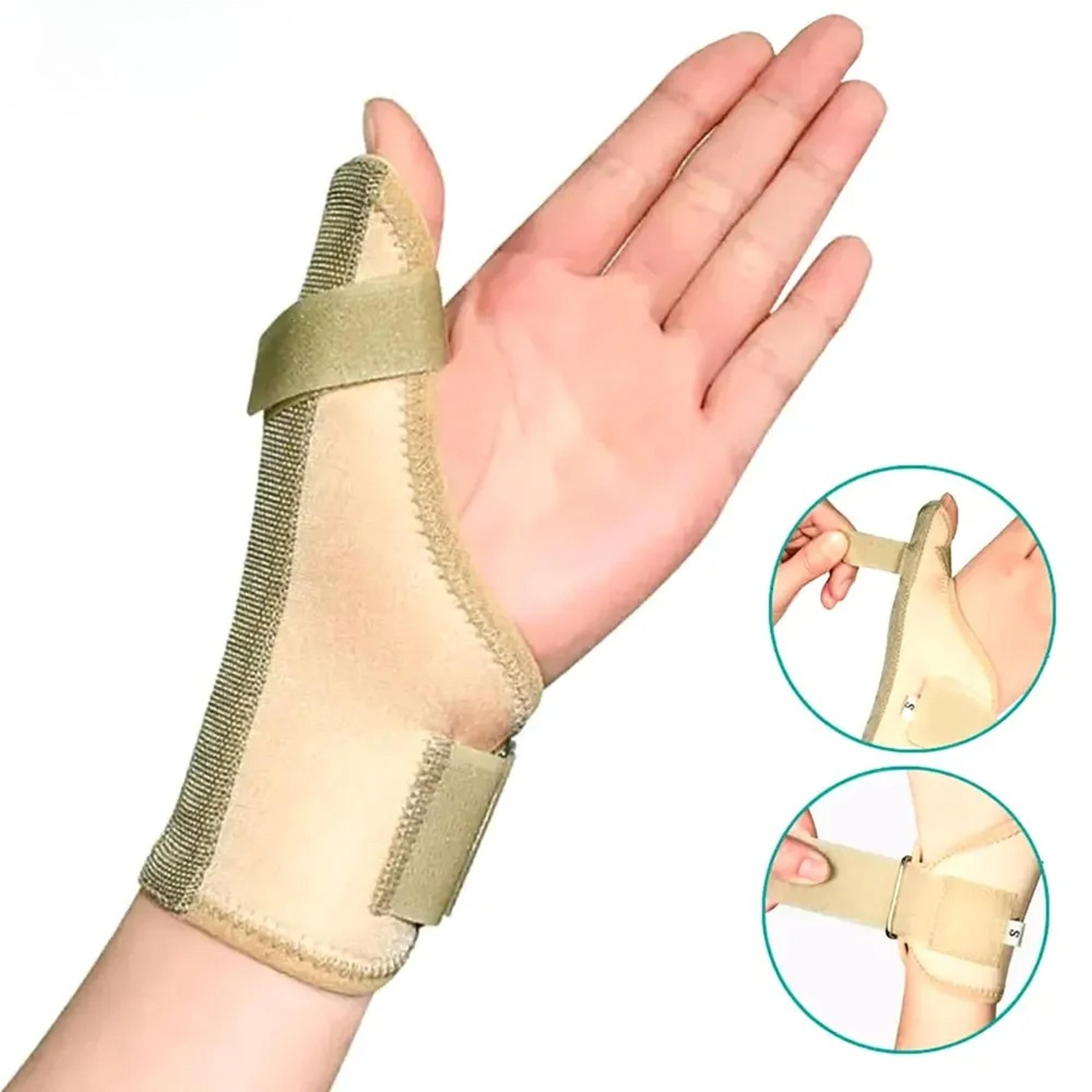 thumb spica support brace, trigger thumb splint for pain, arthritis, tendonitis, sprains for right & left hand