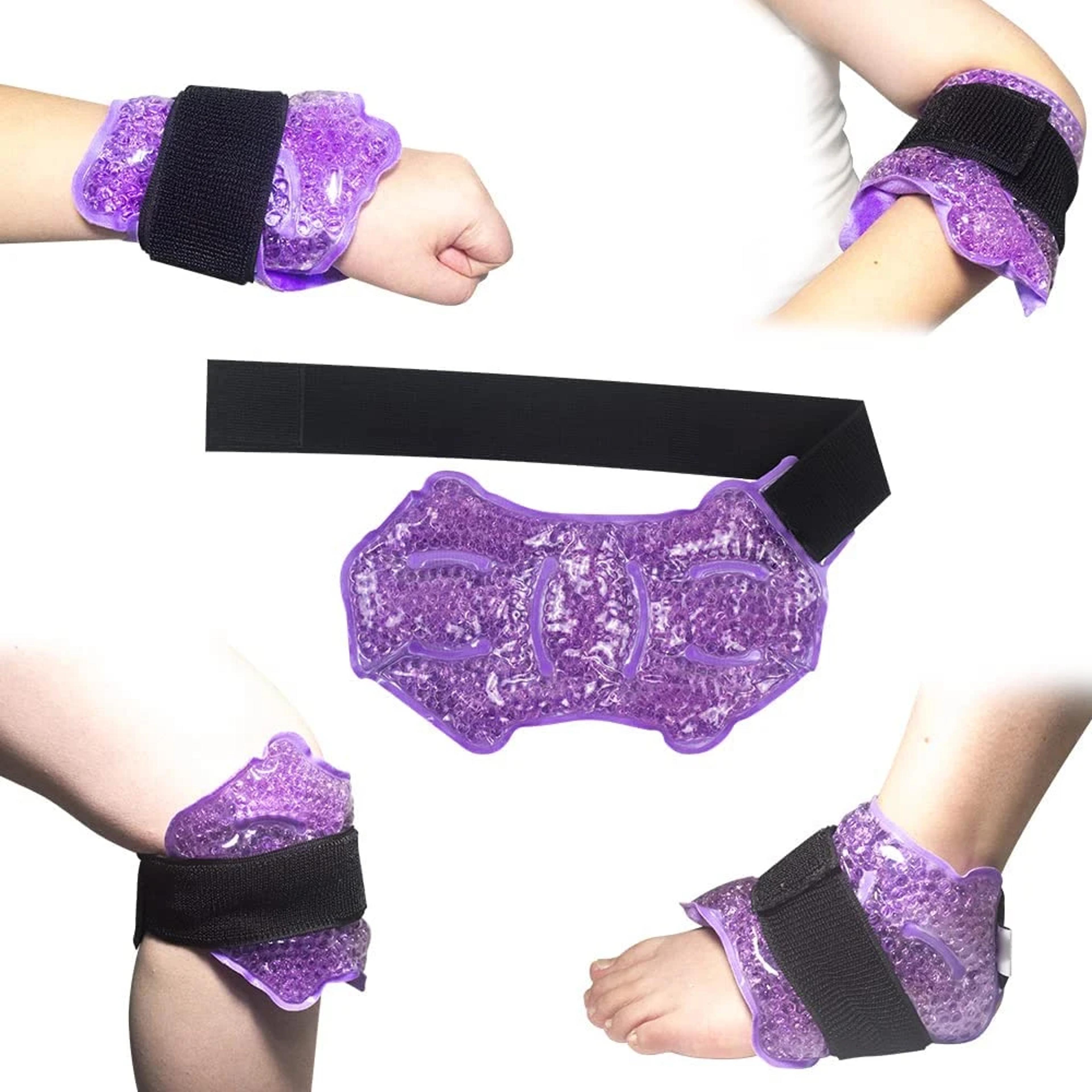 gel bead ice pack for ankle foot, ankle support wrap, sport foot ice compress wrap for hand care