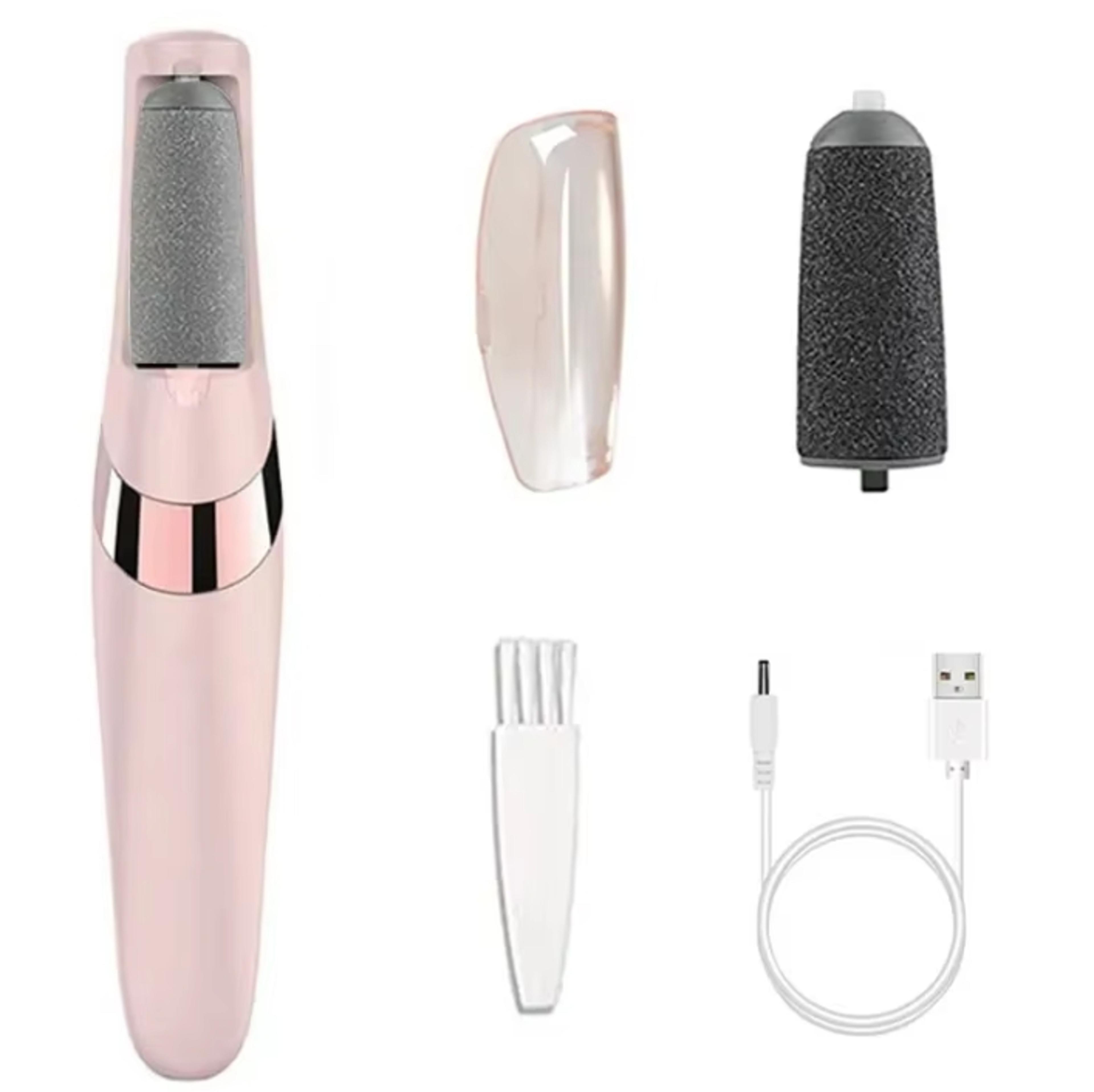 pink electric foot grinder, electronic tool file, healing tissue remover