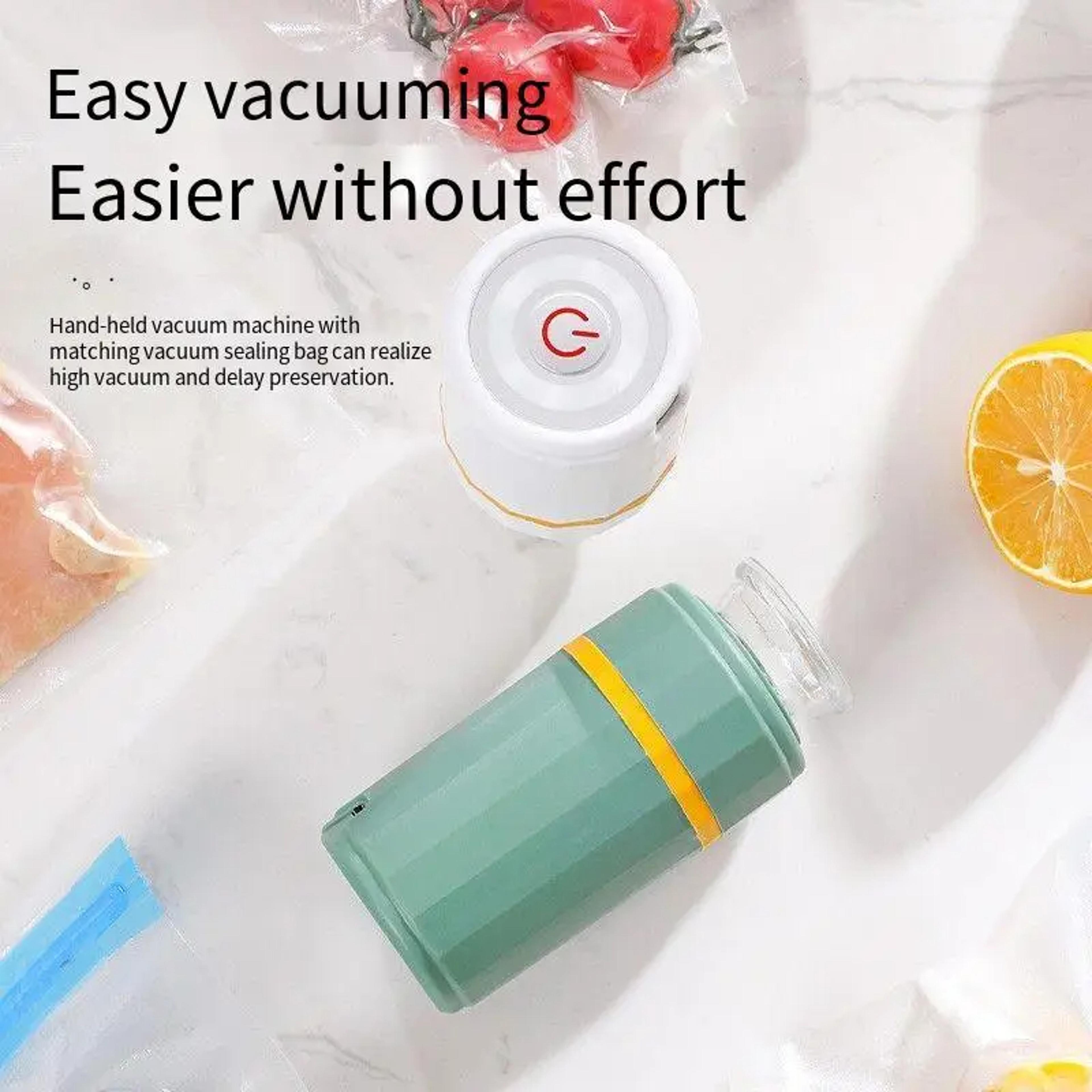 quick vacuum air pump for mini storage bags, handheld electric pump