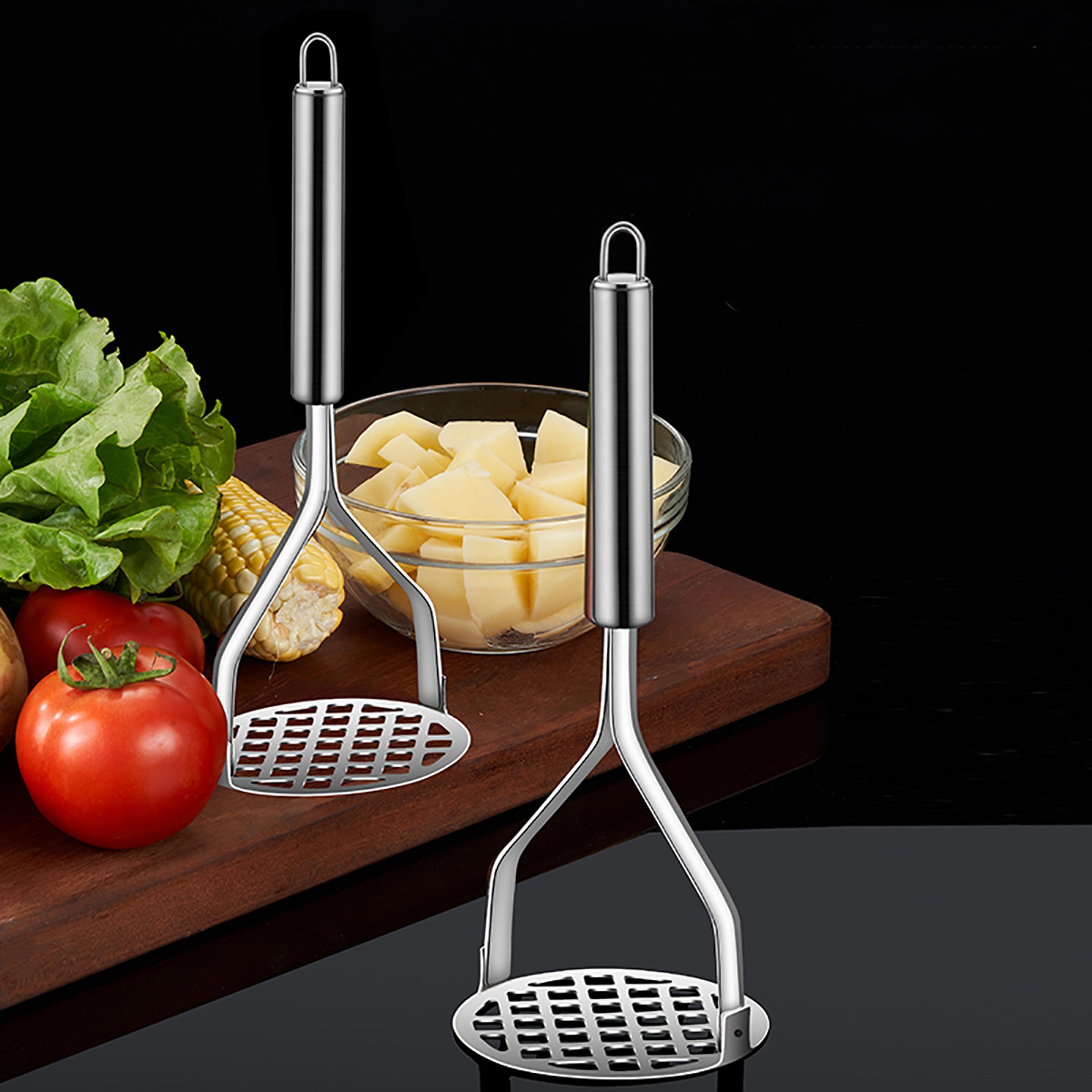 home kitchen small tools: stainless steel mashing machine, potato crusher, creative mud press for fruits and juices