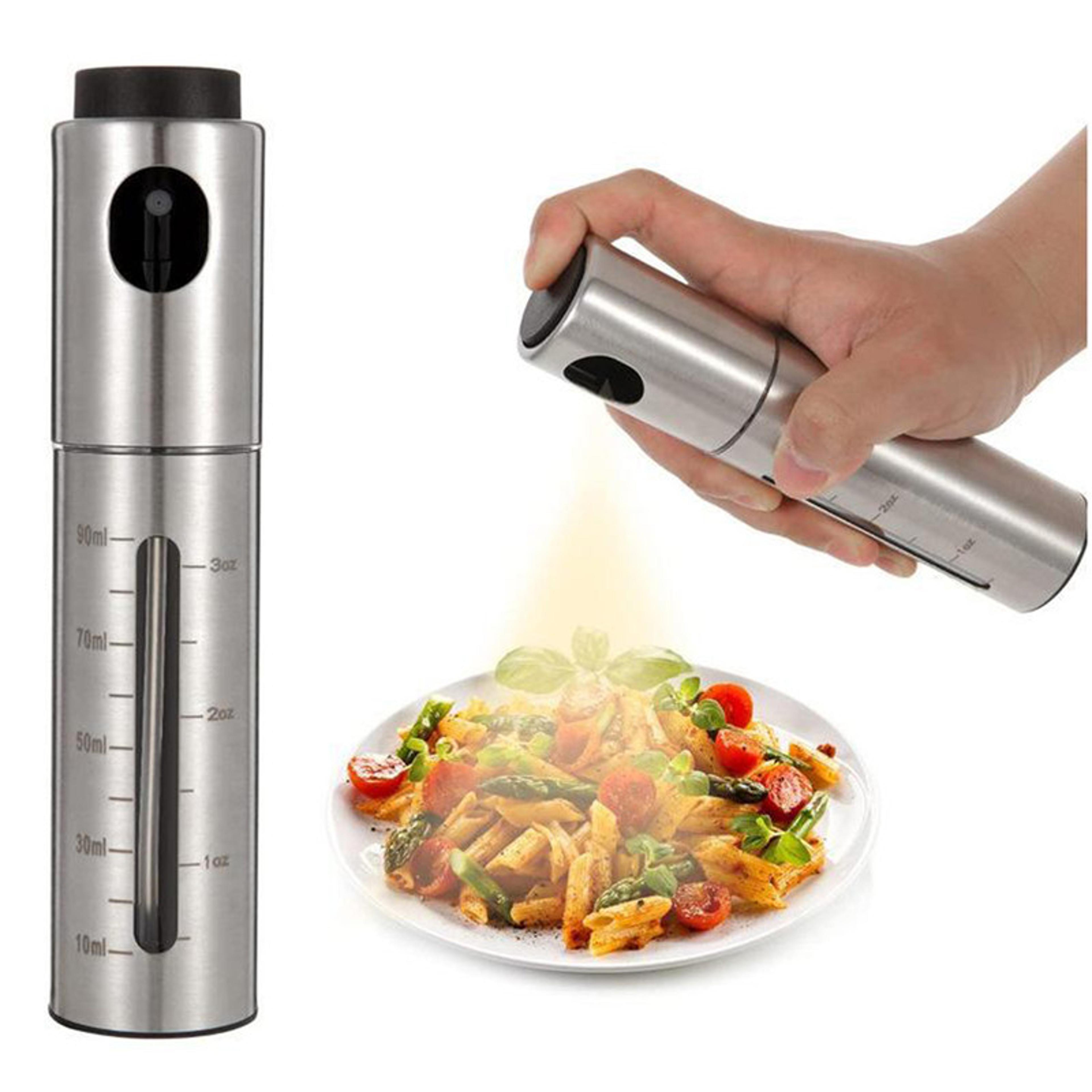 stainless steel oil spray bottle, bbq baking olive oil sprayer, kitchen vinegar seasoning bottle