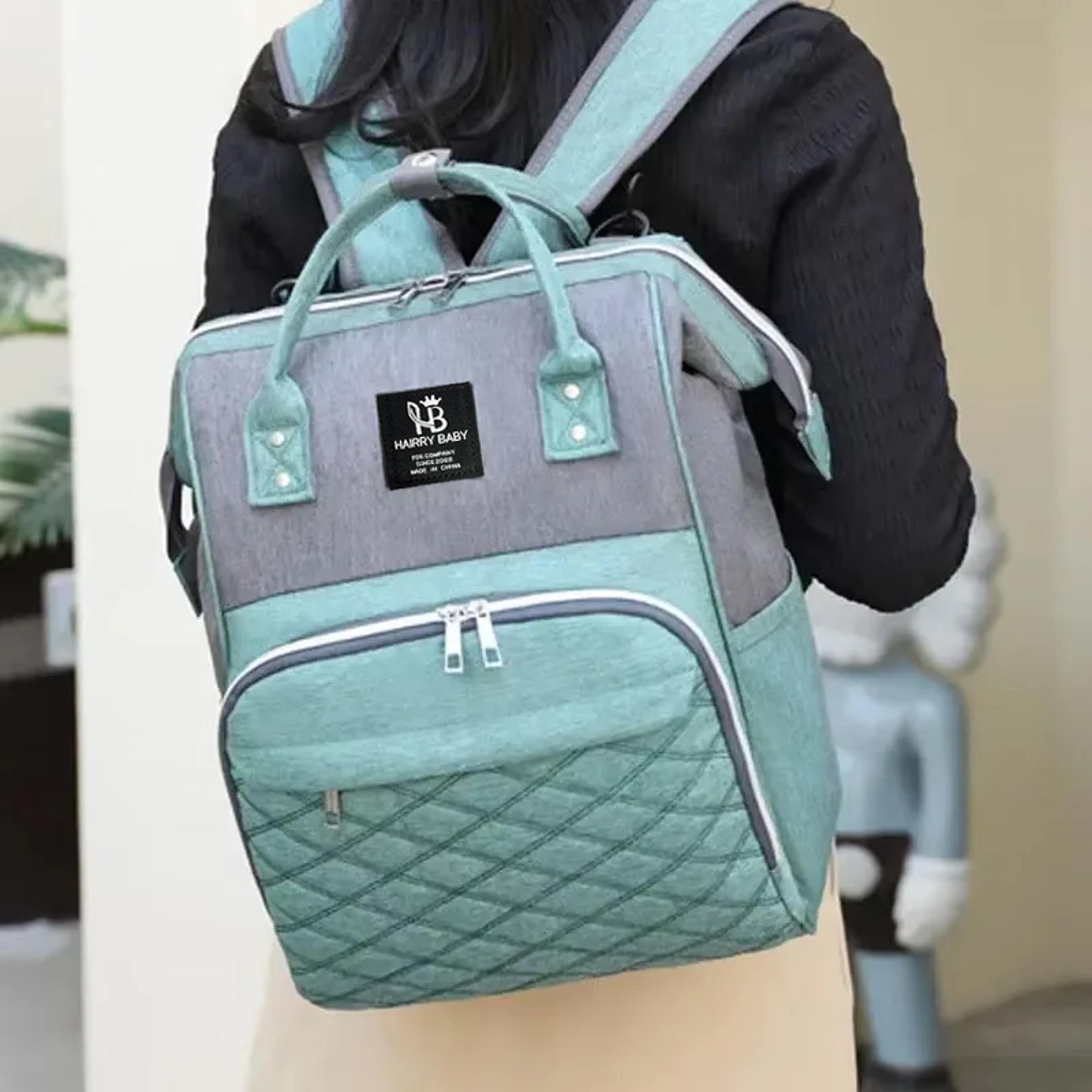 large capacity mommy diaper bags, convenient baby nursing bag, baby stroller hanging backpack with changing mat