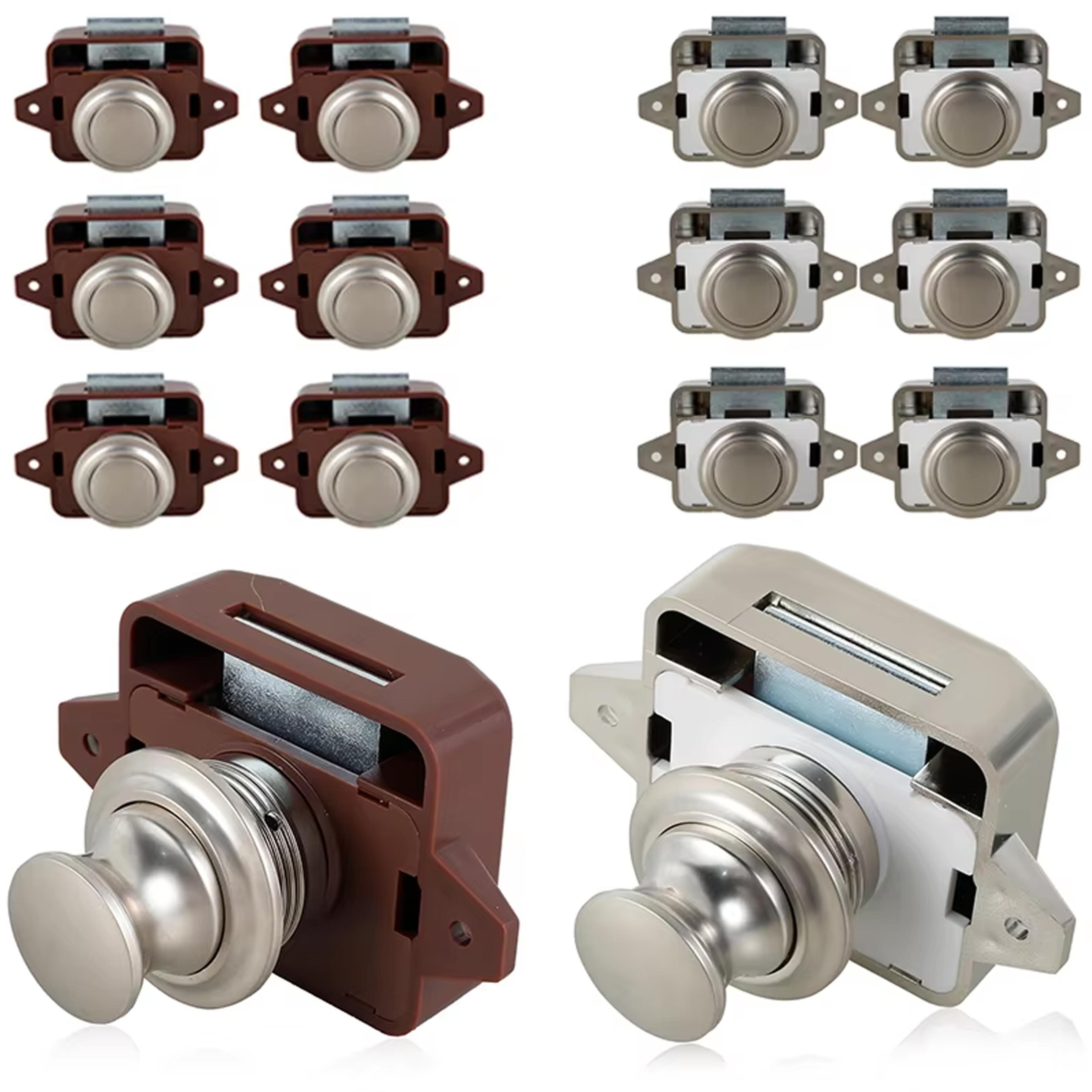 elegant push button latch door catch for cabinet, keyless cupboard locks for rv drawer