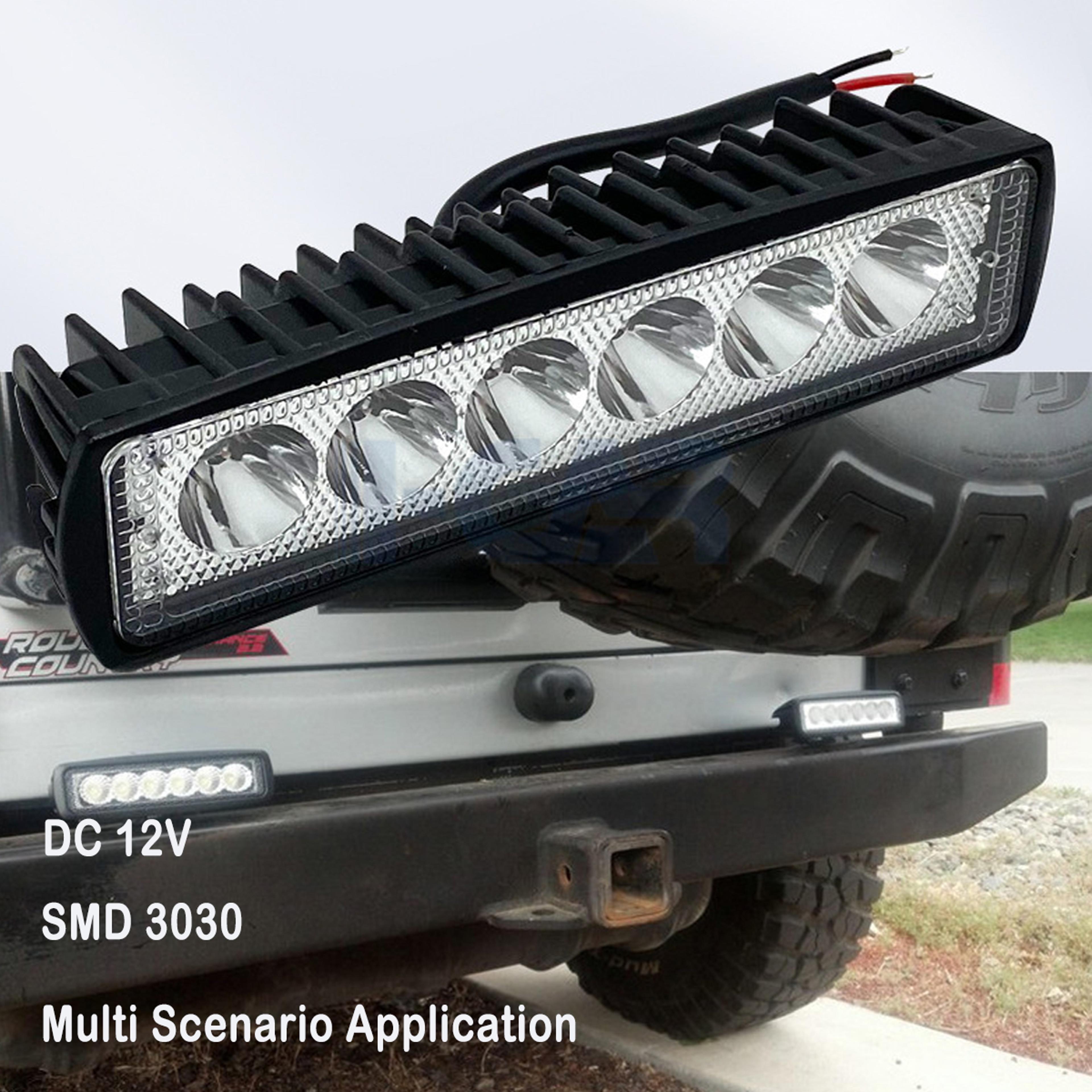 led work light strip, shape light bar for off road, flood spot white car headlight