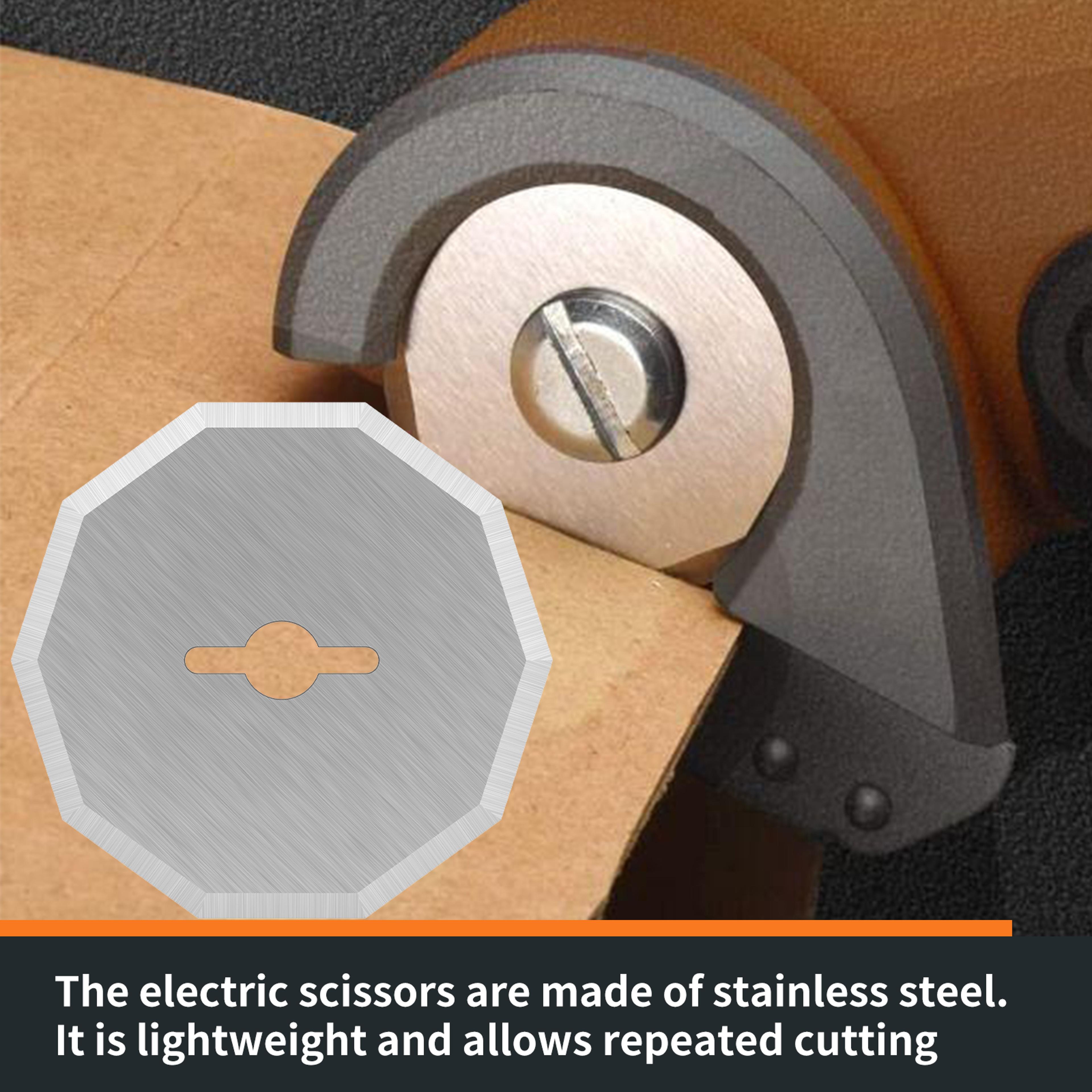 tungsten steel rotary blade, cordless electric scissors blade replacement for leather, carpet, sewing