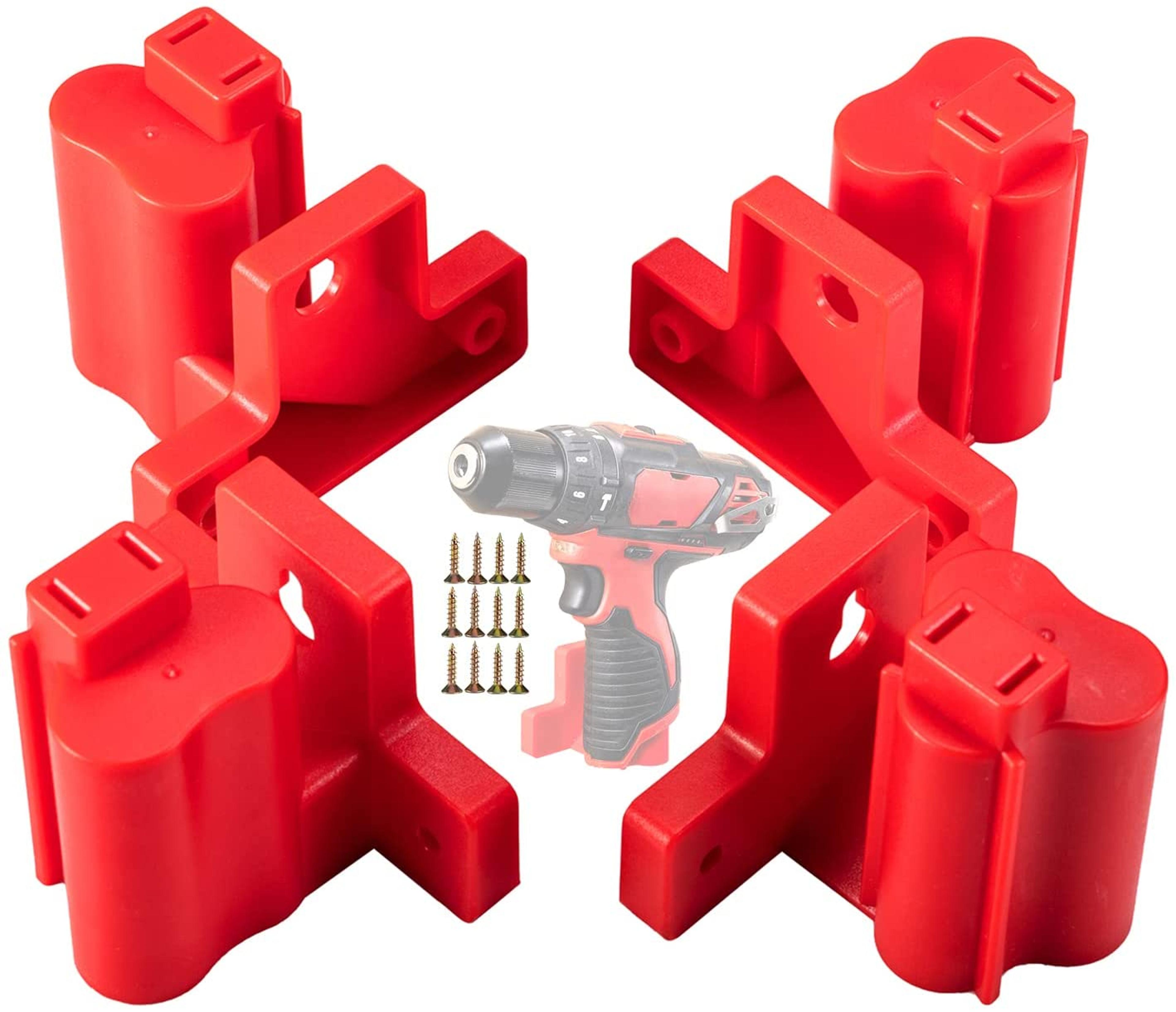 heavy duty power tool holder plastic dock, electric battery hanger for drill storage with screws