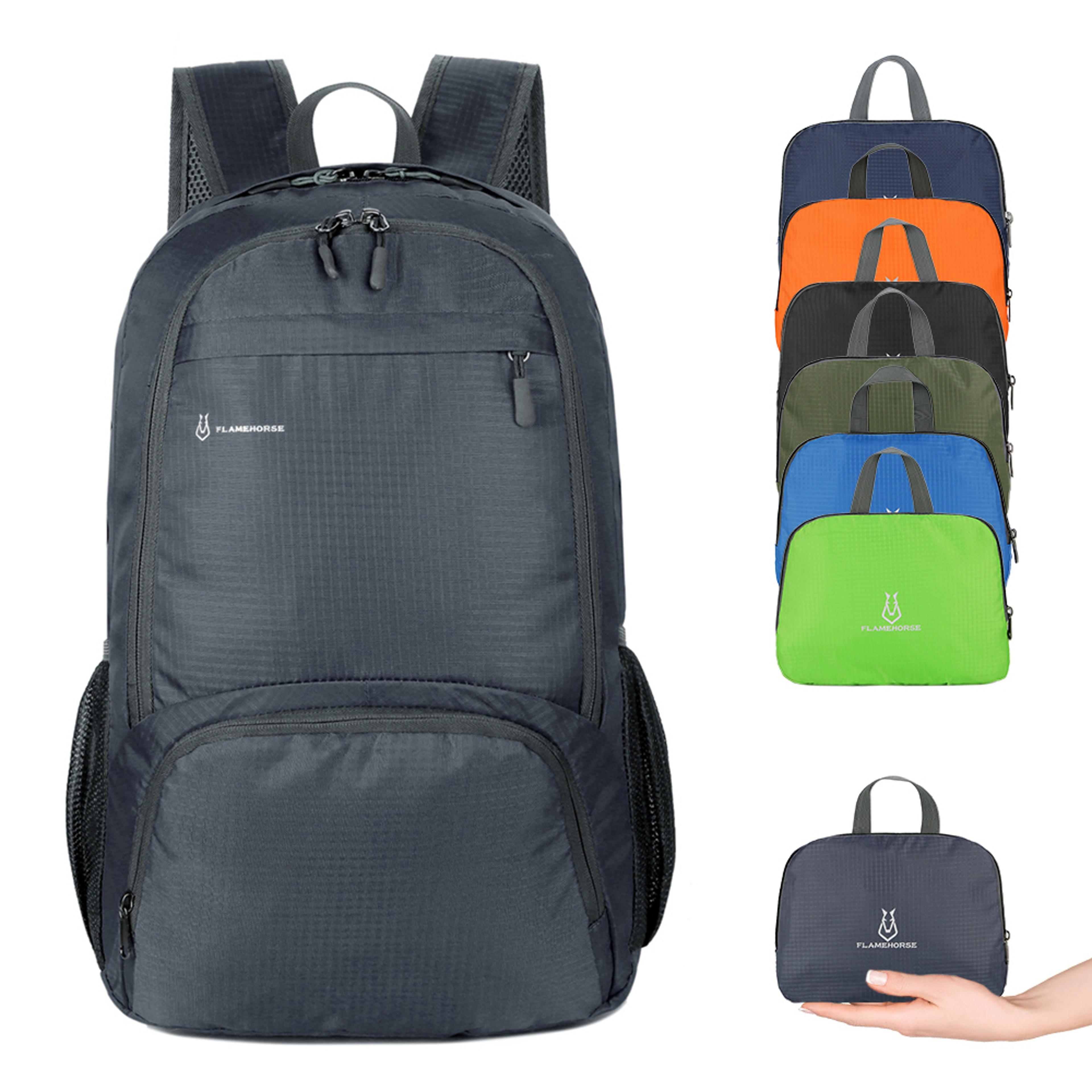 waterproof lightweight foldable backpack, packable outdoor daypack for hiking, travel, and camping