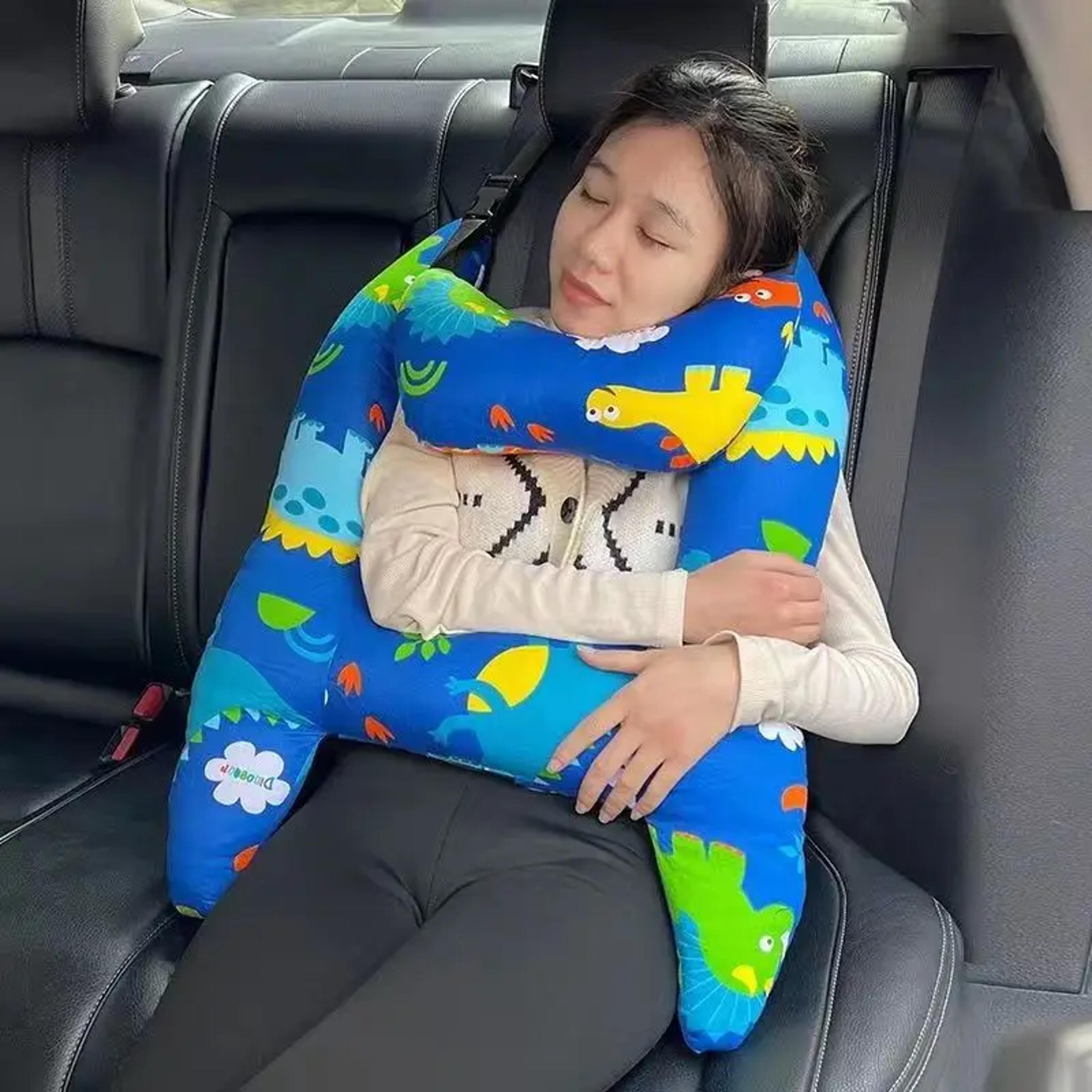 car travel head pillow support, car sleeping safety h-shape travel pillow, cushion for auto seat safety neck pillows