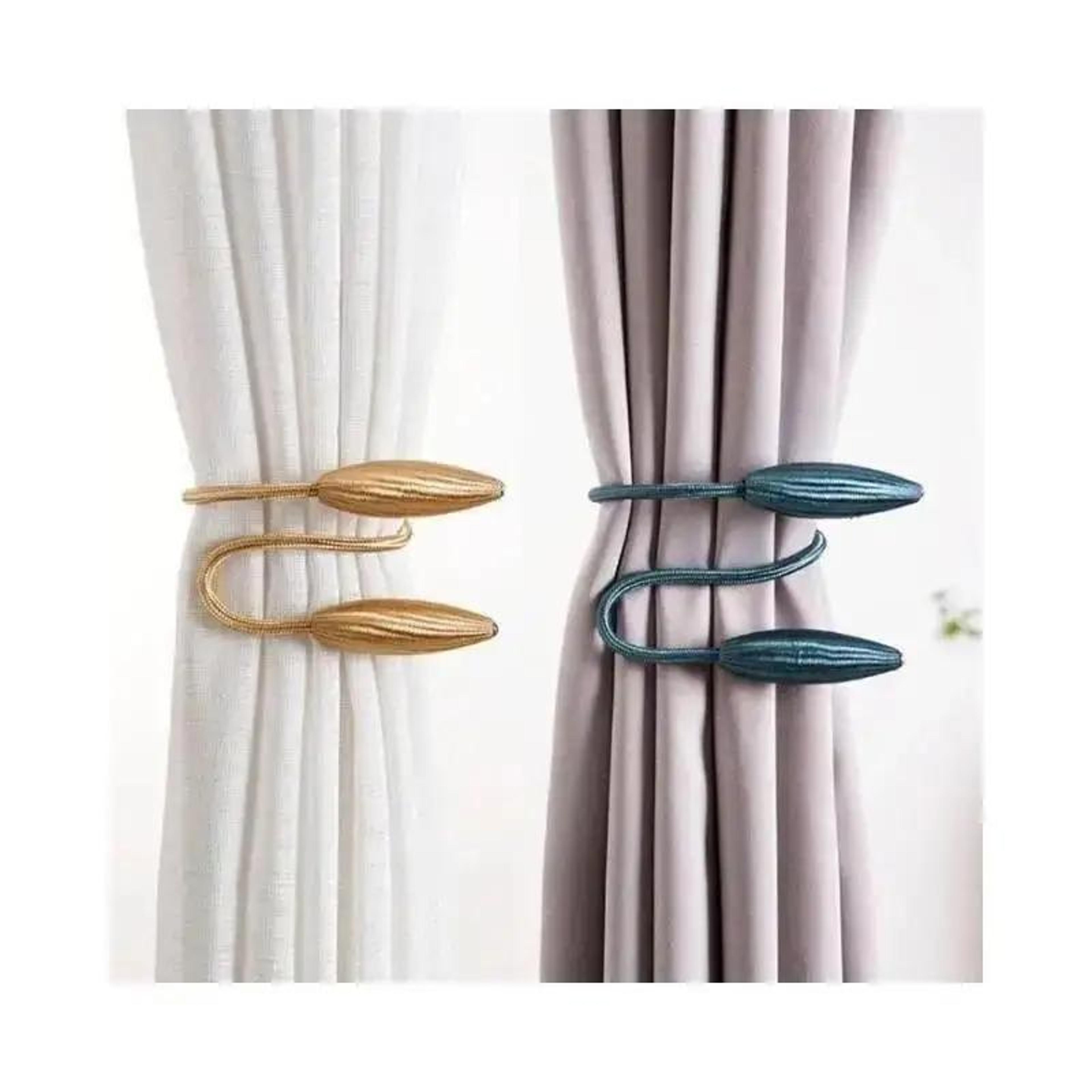 punching-free curtain buckle, simple tying rope, household convenience