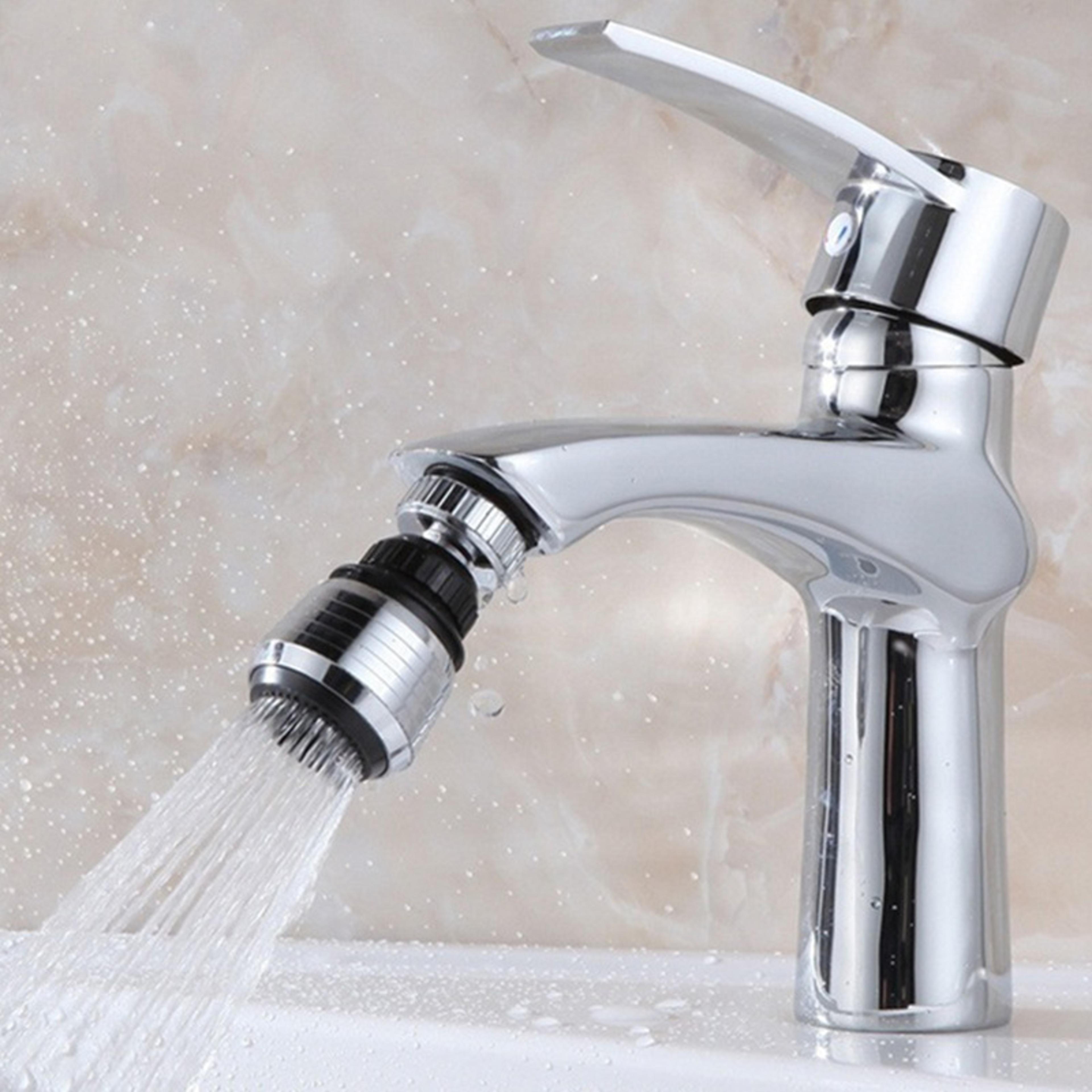 water-saving rotating anti-splash extender aerator for universal kitchen & bathroom use